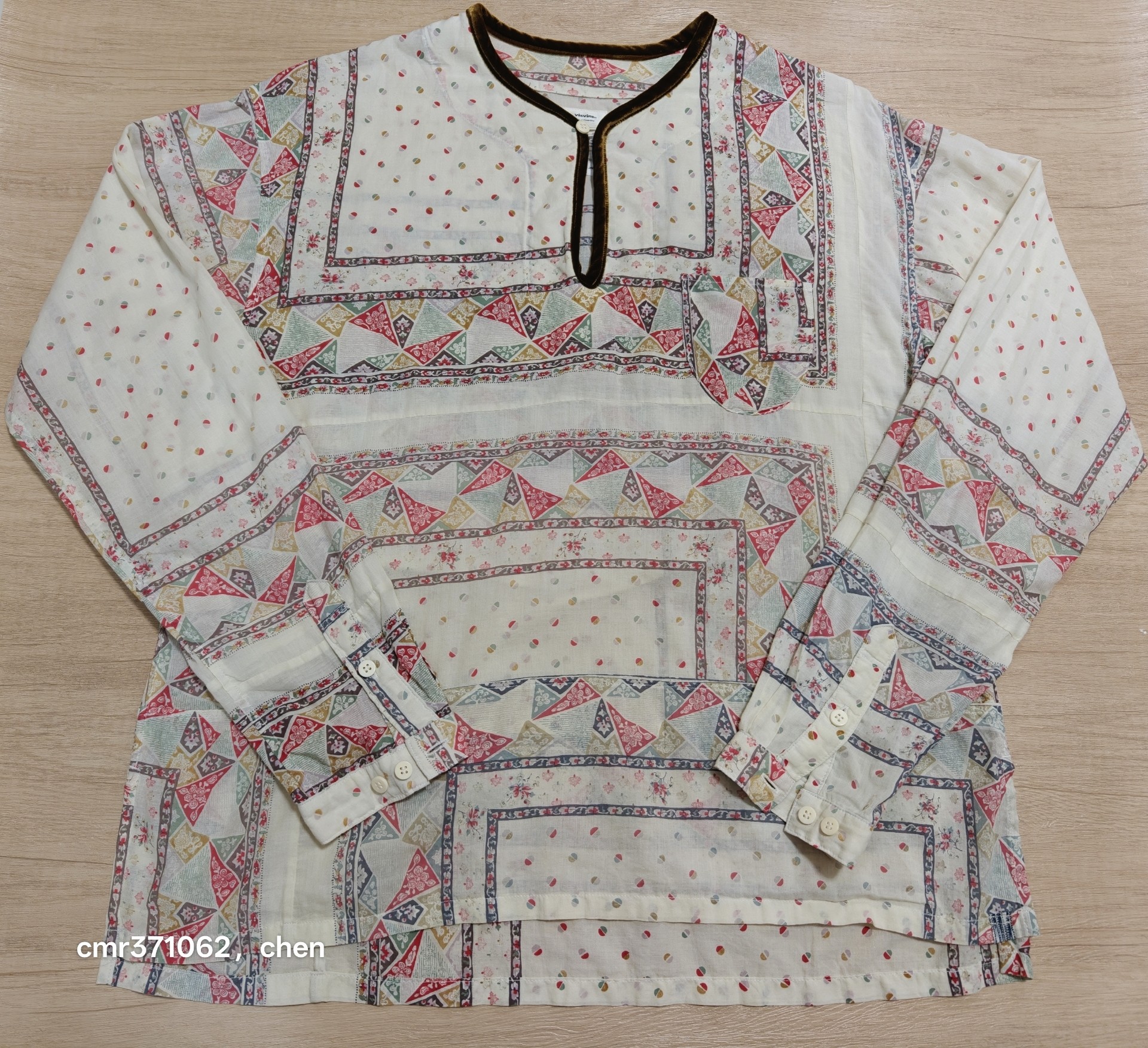 Visvim 21SS Patchwork Tunic Shirt