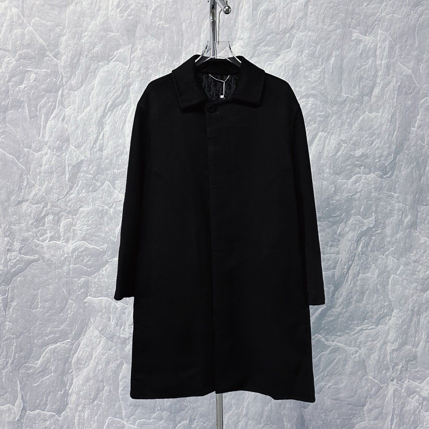 Dior FW24 Black Wool Coat