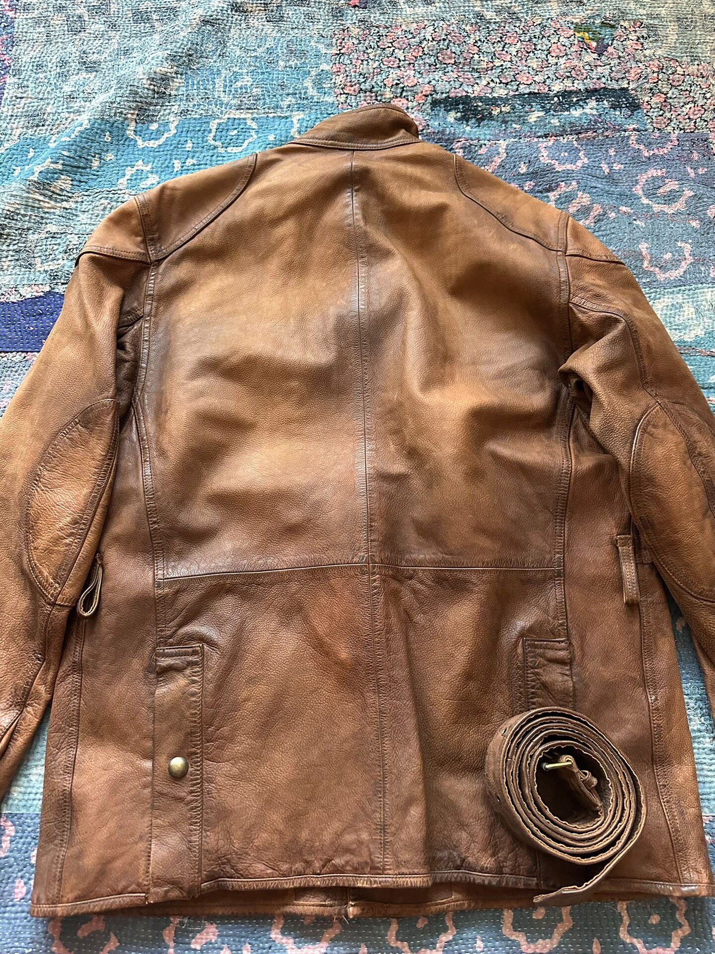 Polo Ralph Lauren Distressed Leather Jacket — front
