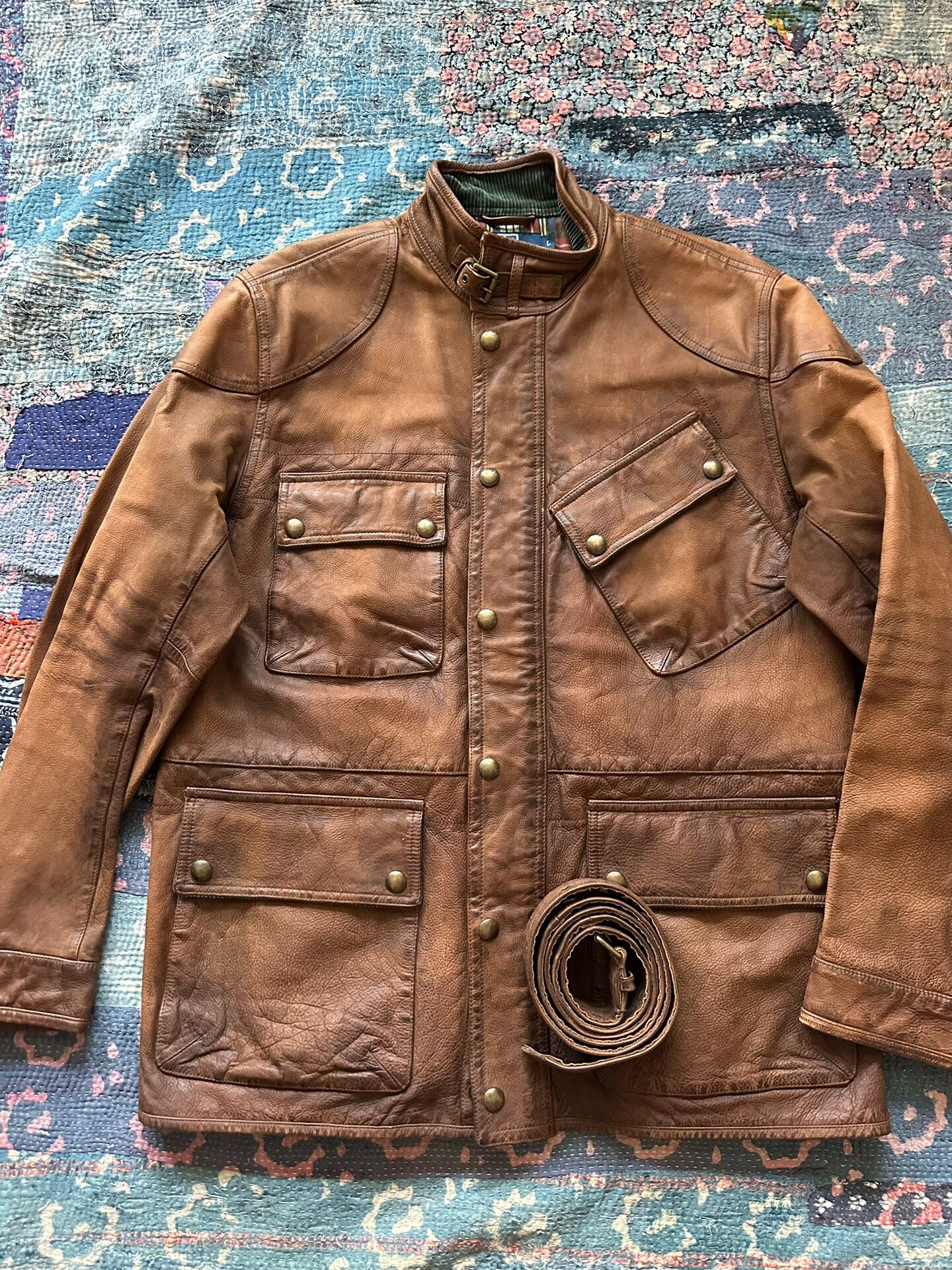 Polo Ralph Lauren Distressed Leather Jacket