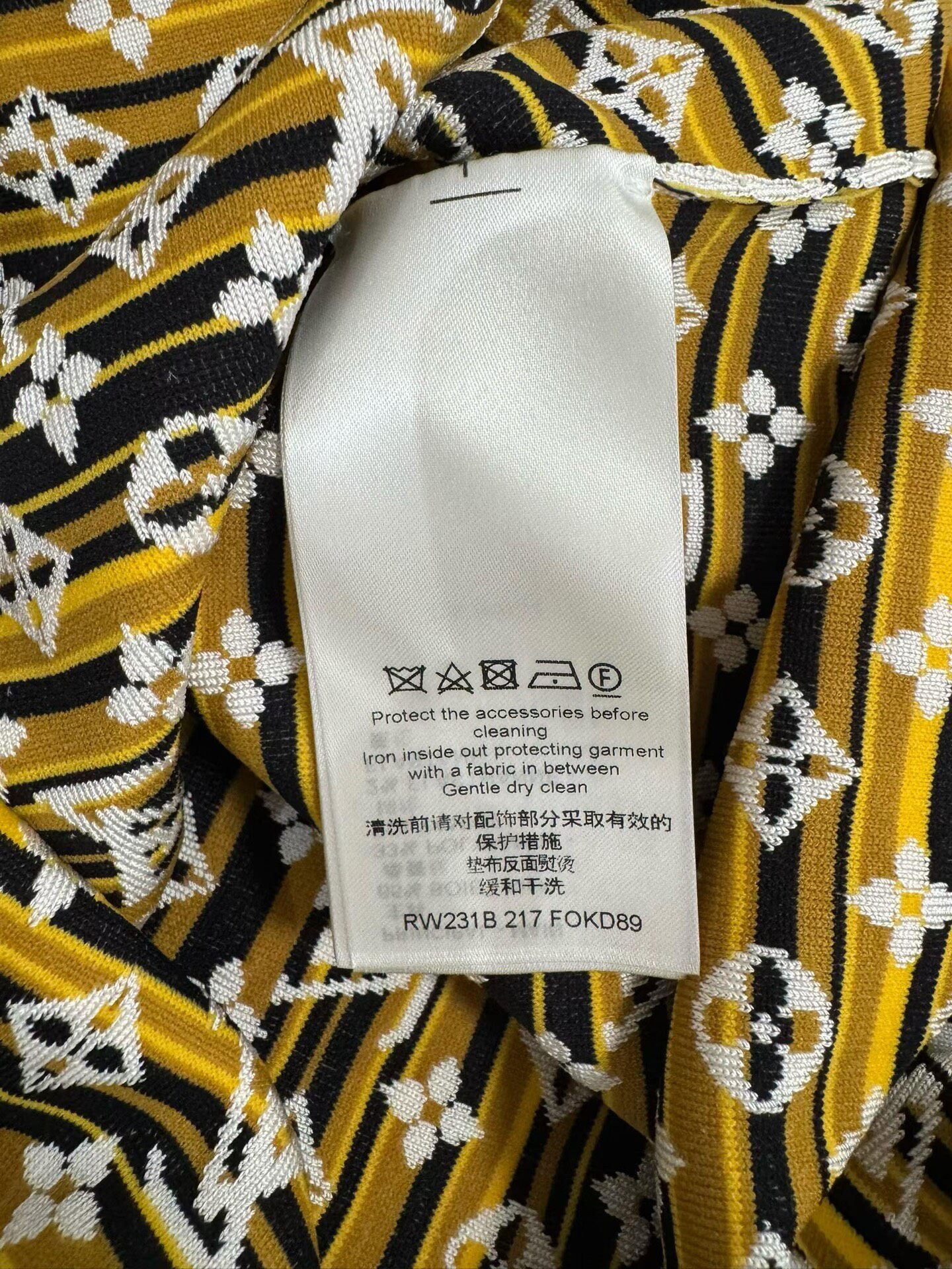 Louis Vuitton LV Monogram Knit Dress — back
