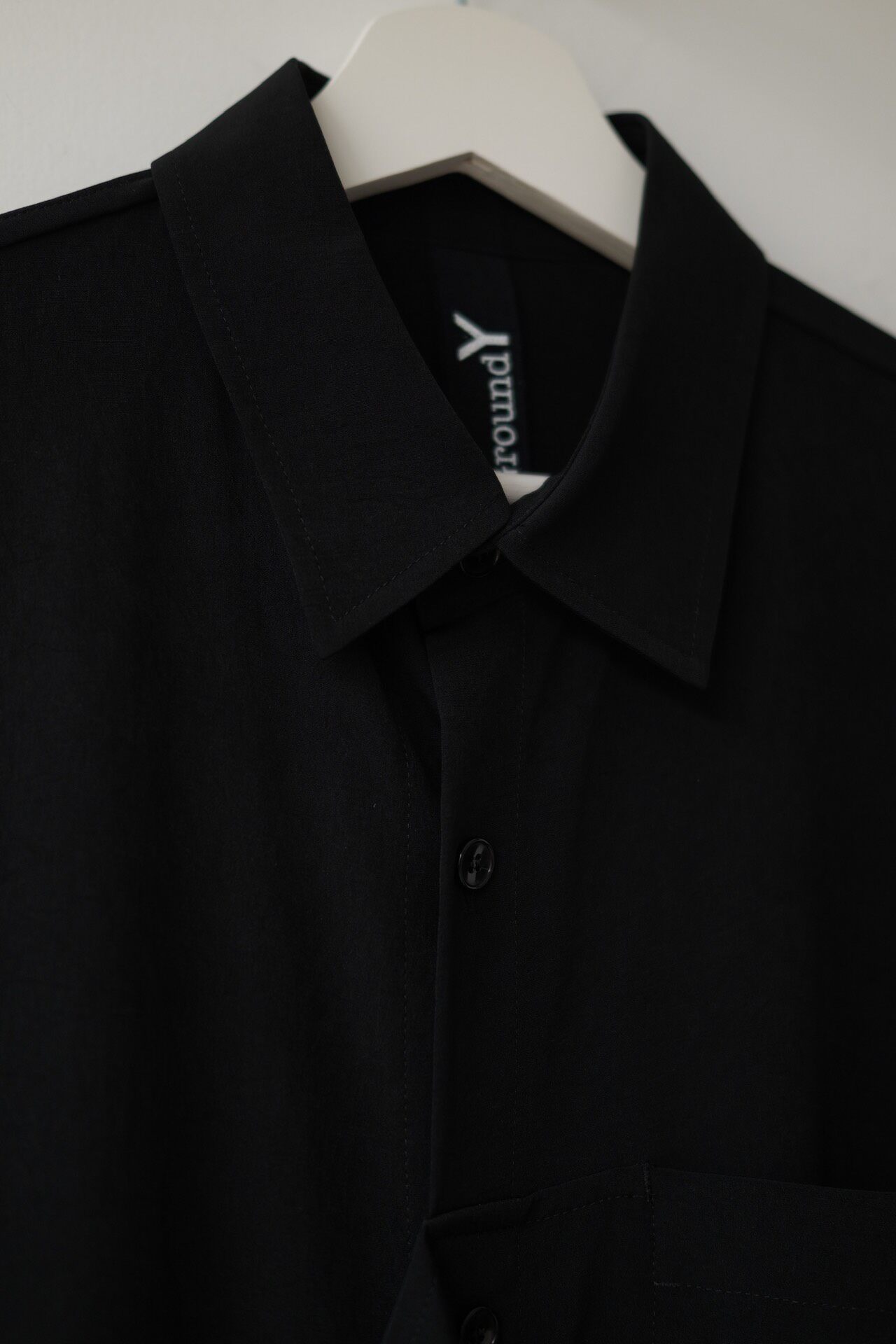 Yohji Yamamoto Groundy 24AW Asymmetric Shirt — back