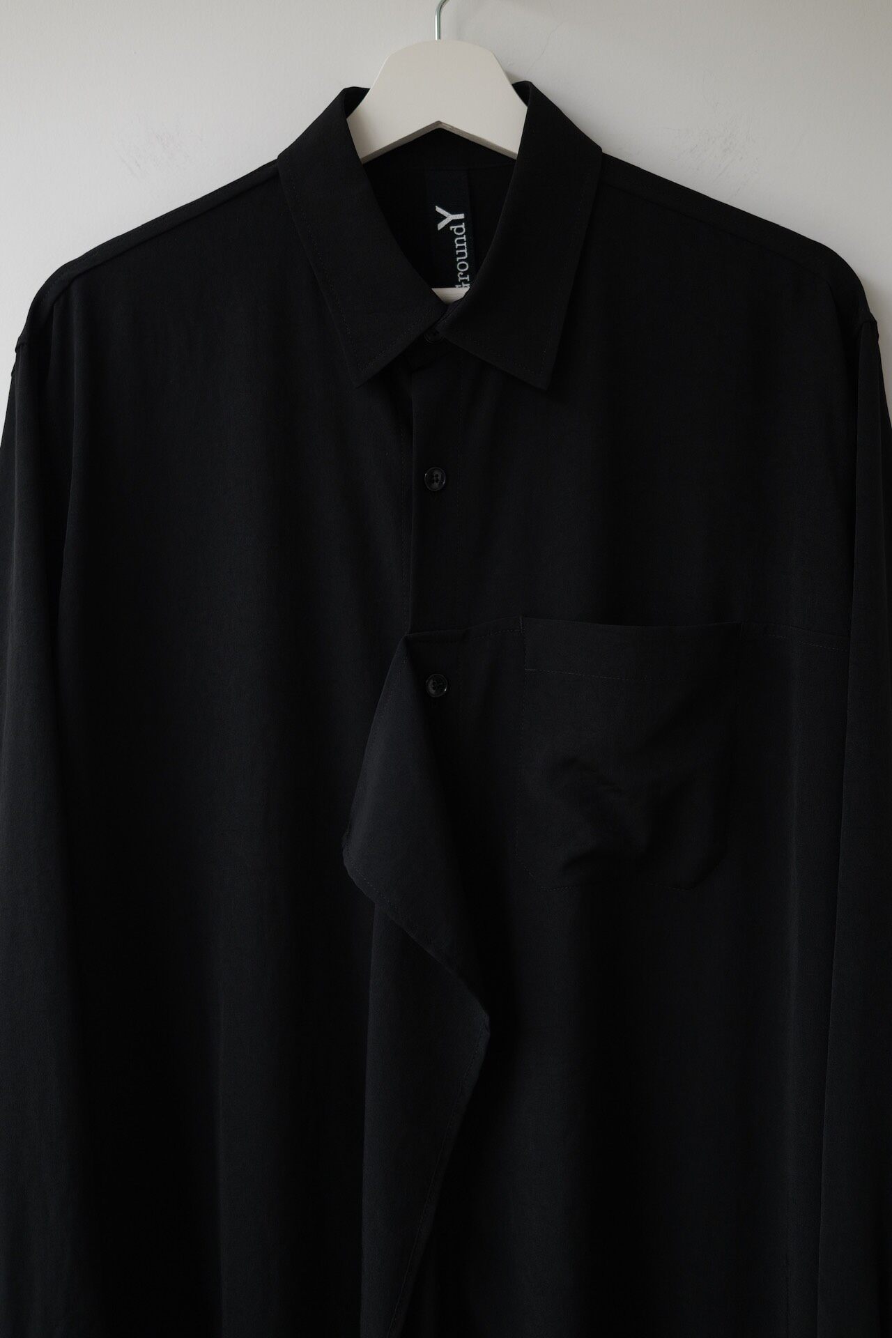 Yohji Yamamoto Groundy 24AW Asymmetric Shirt — front
