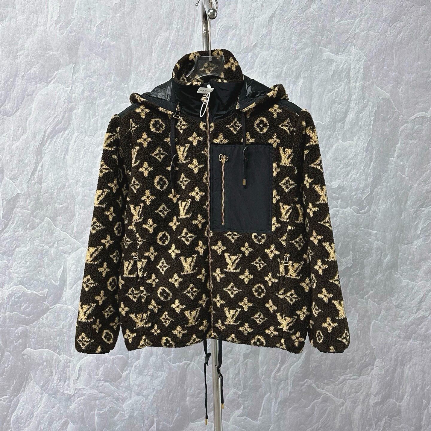 Louis Vuitton Monogram Teddy Hooded Jacket — front