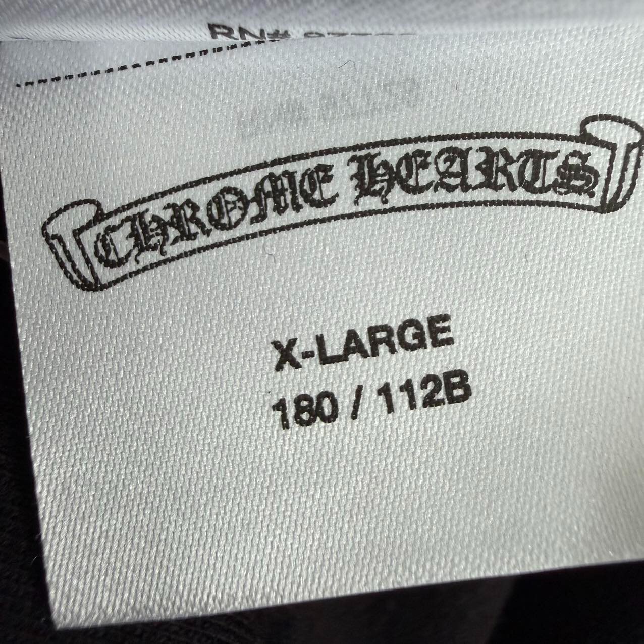 Chrome Hearts Black Long-Sleeve T-Shirt — label