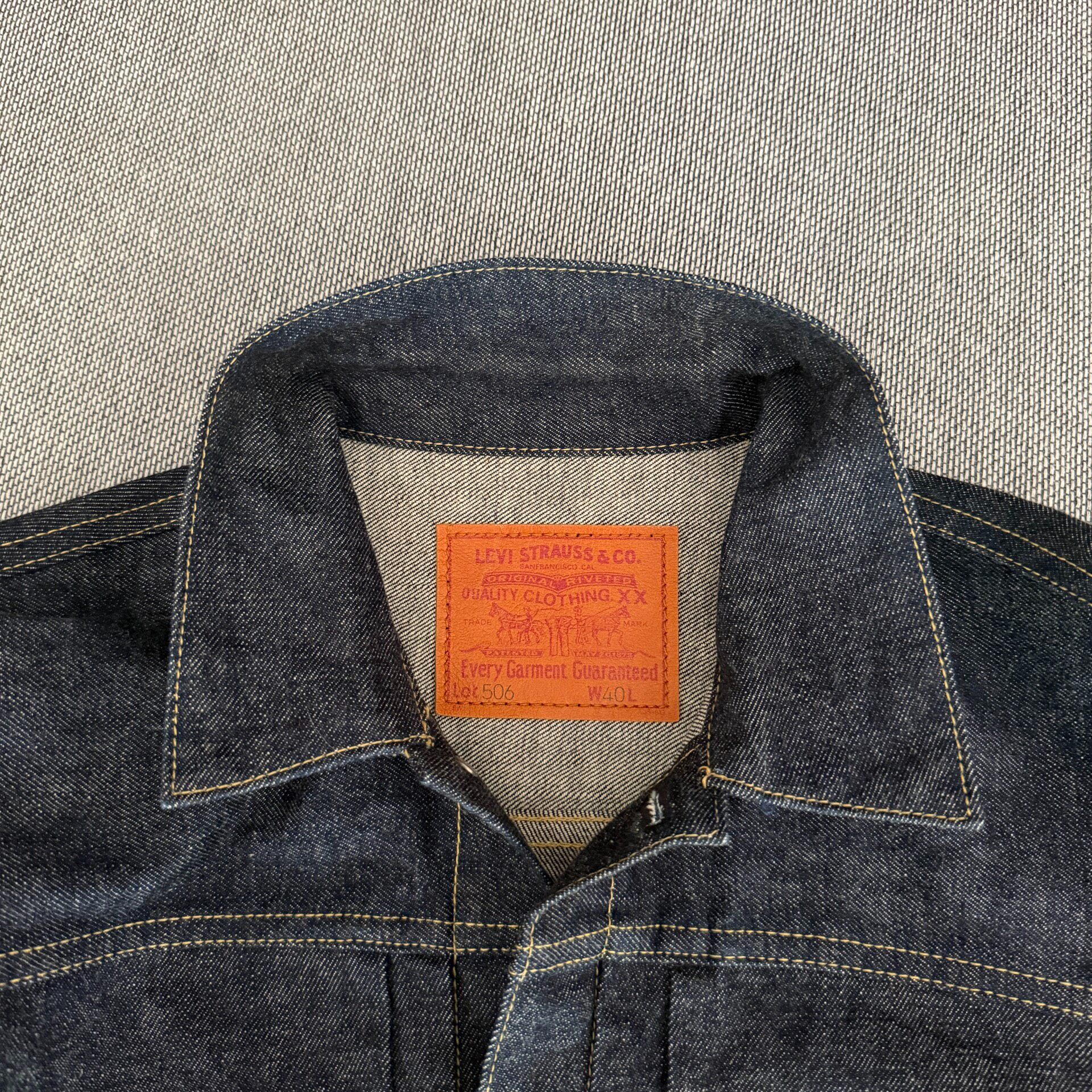 Levi's LVC 506xx Denim Jacket — detail