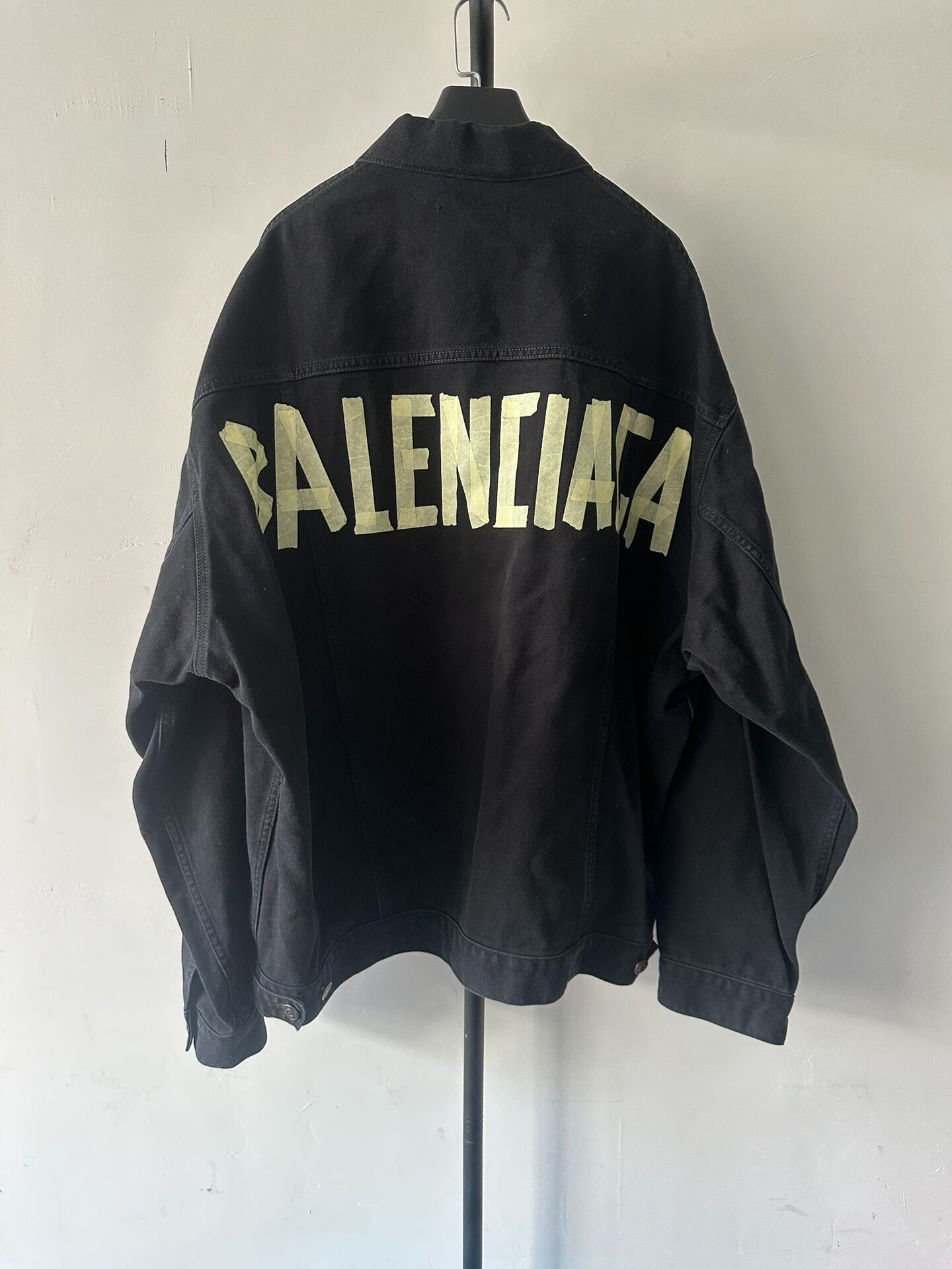 Balenciaga Tape Type Denim Jacket — front