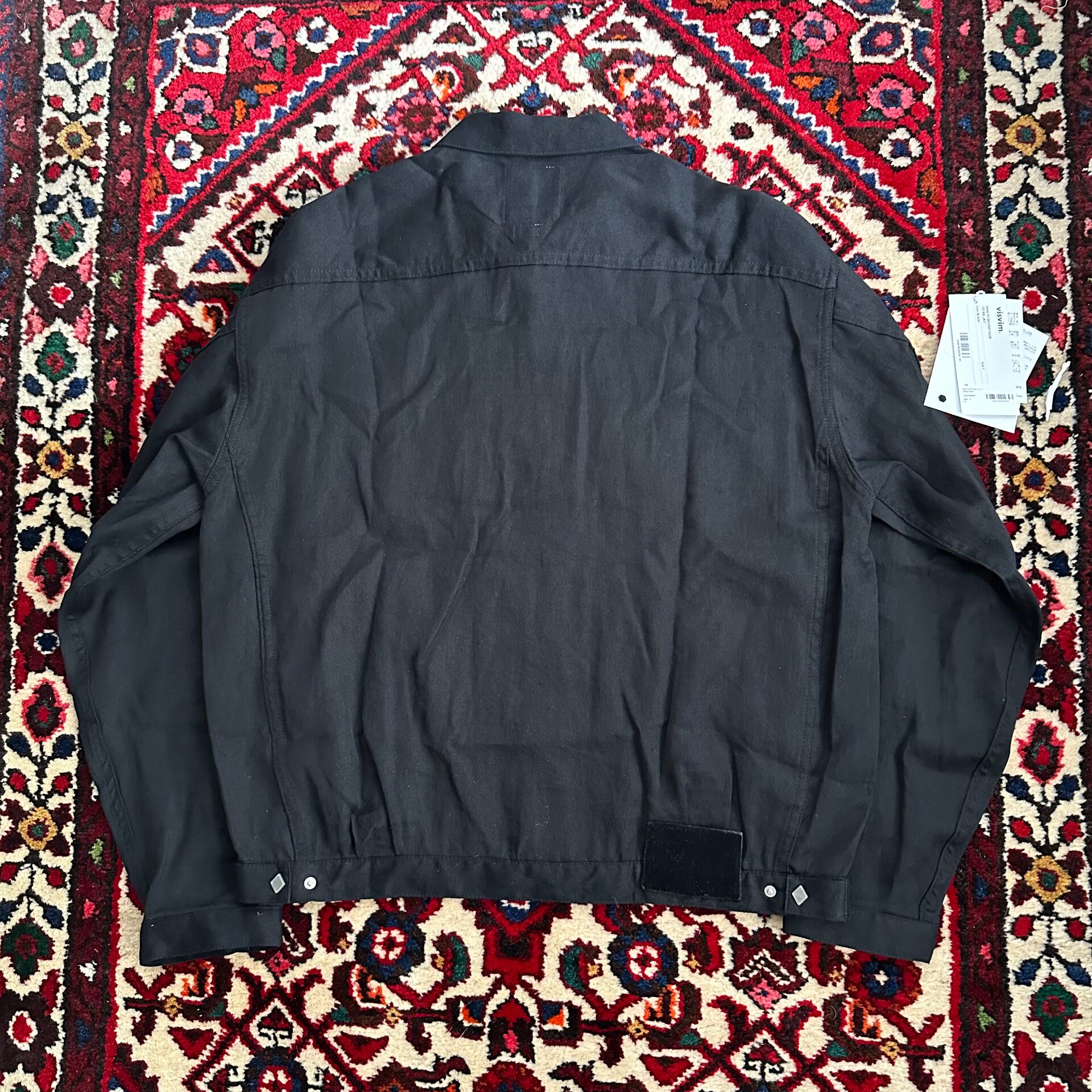 Visvim 101XX Black Denim Jacket — detail