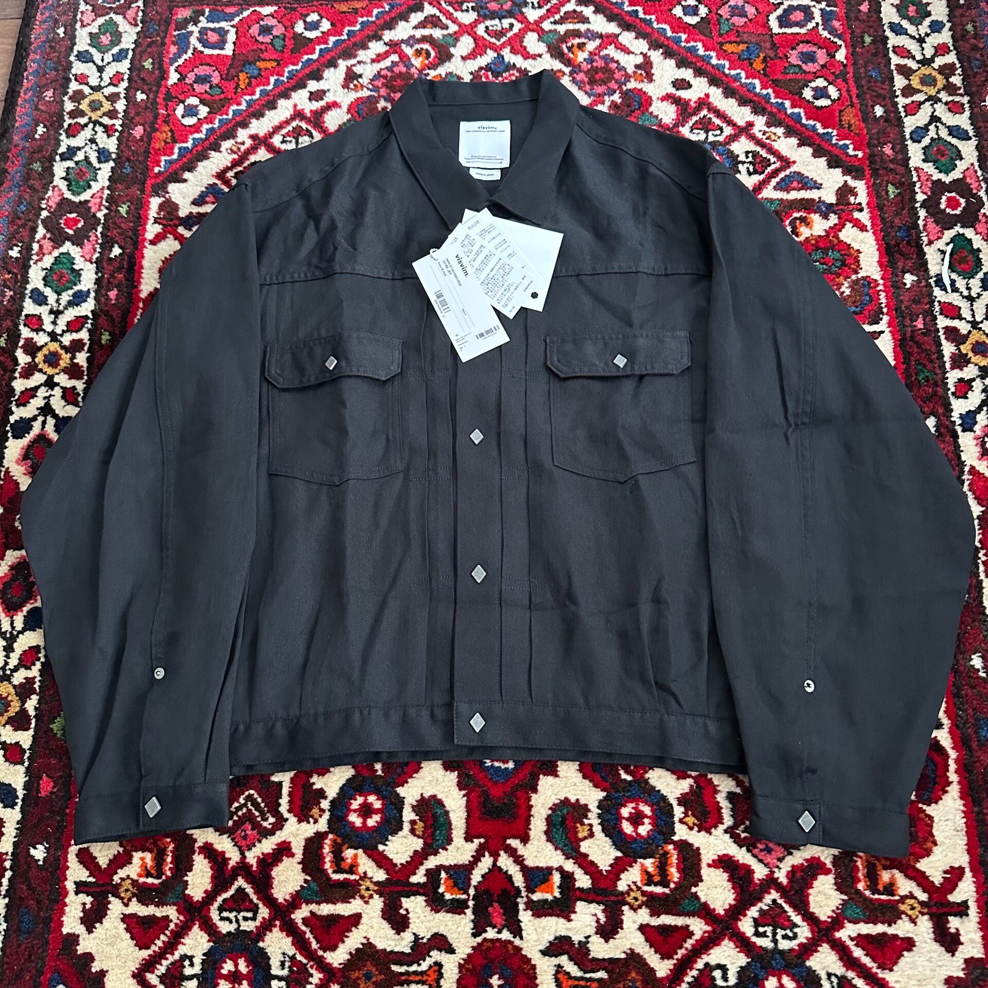 Visvim 101XX Black Denim Jacket — front