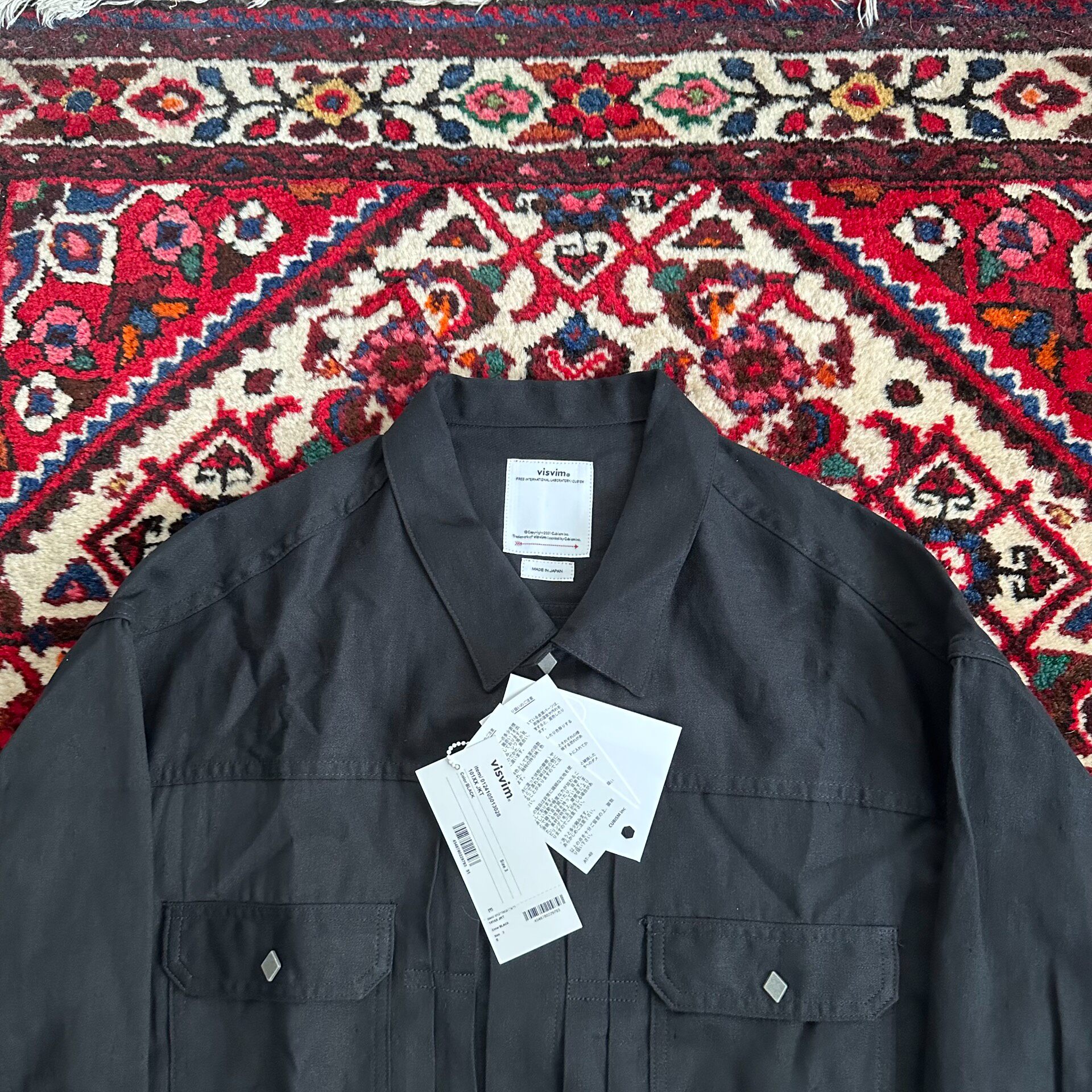 Visvim 101XX Black Denim Jacket — back