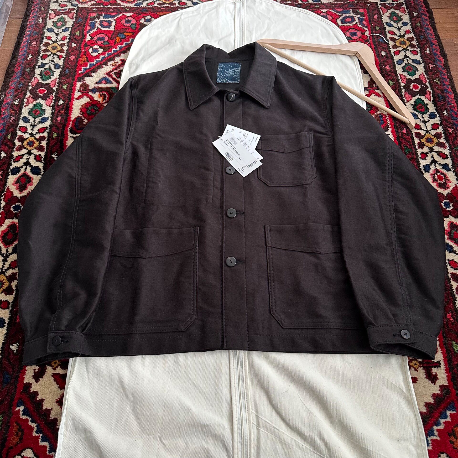 Visvim ICT 25aw Moleskin Coverall Jacket — front