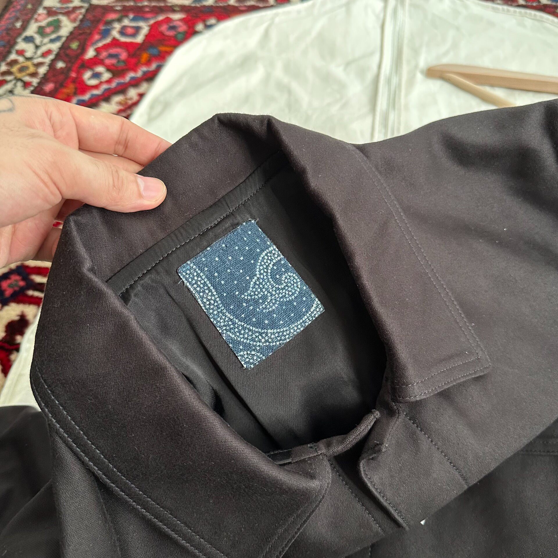 Visvim ICT 25aw Moleskin Coverall Jacket — label