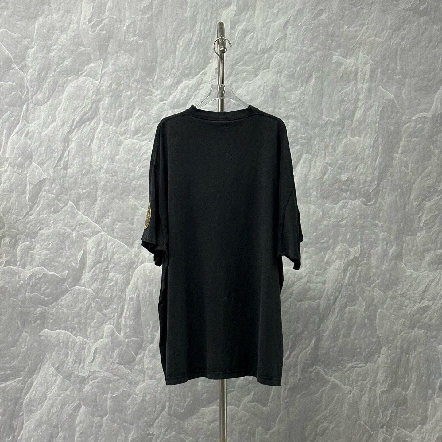Balenciaga Oversized Shoulder Badge T-Shirt — back