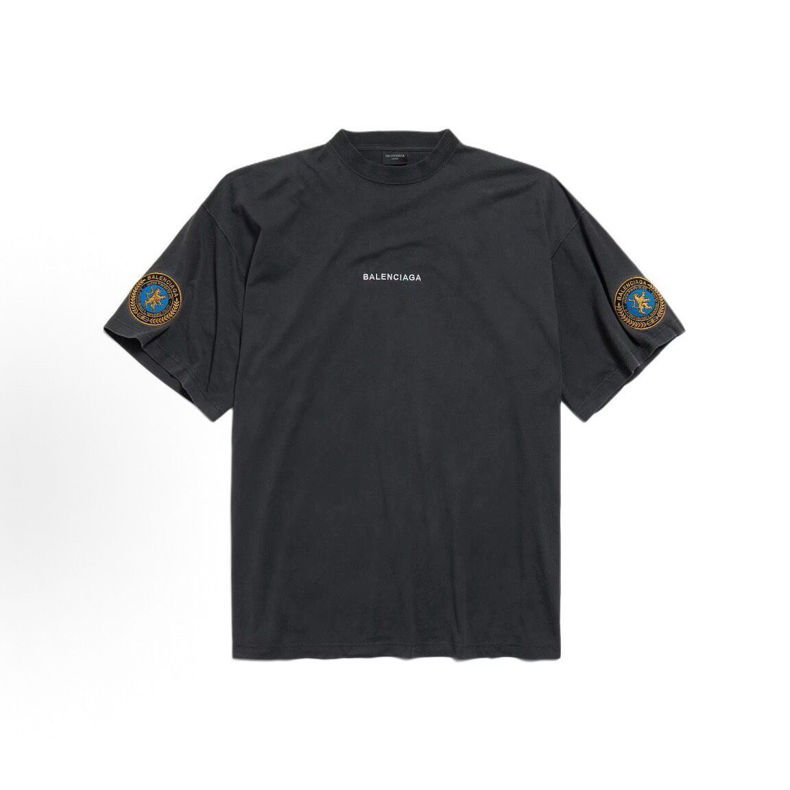 Balenciaga Oversized Shoulder Badge T-Shirt