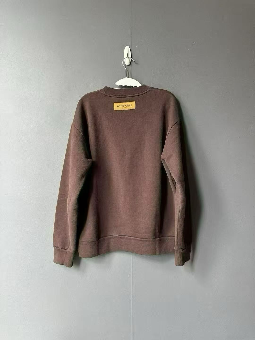 Louis Vuitton Brown Flocked Sweatshirt — front