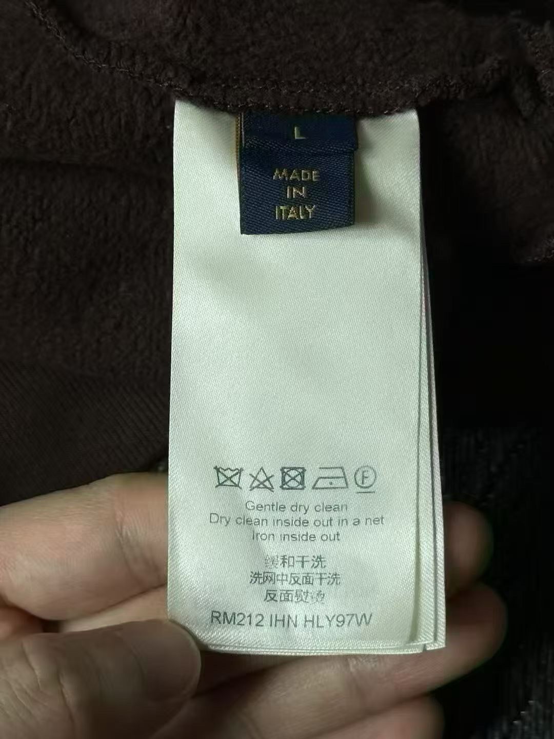 Louis Vuitton Brown Flocked Sweatshirt — back