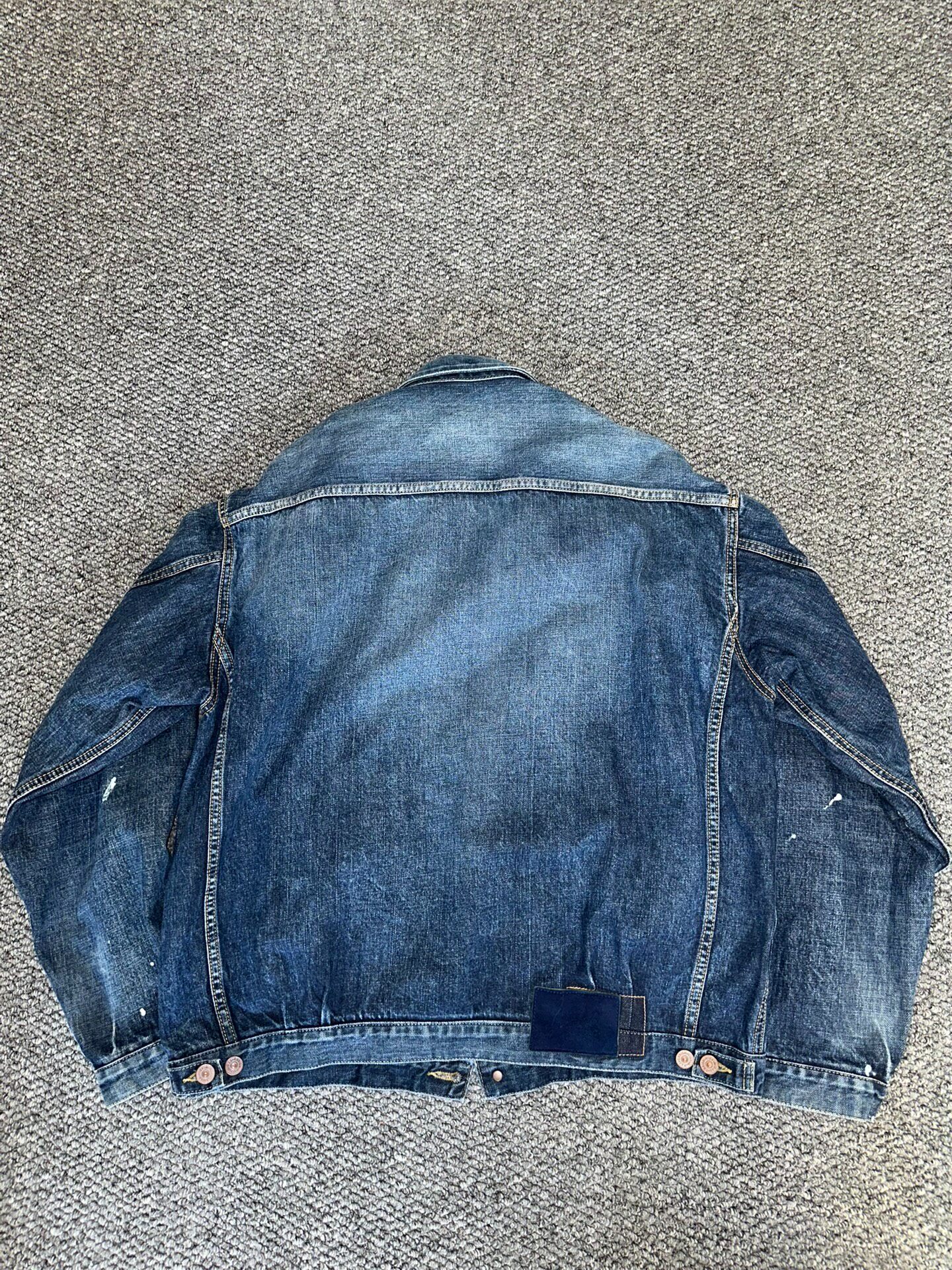 Visvim 101xx Faded Denim Trucker Jacket — back