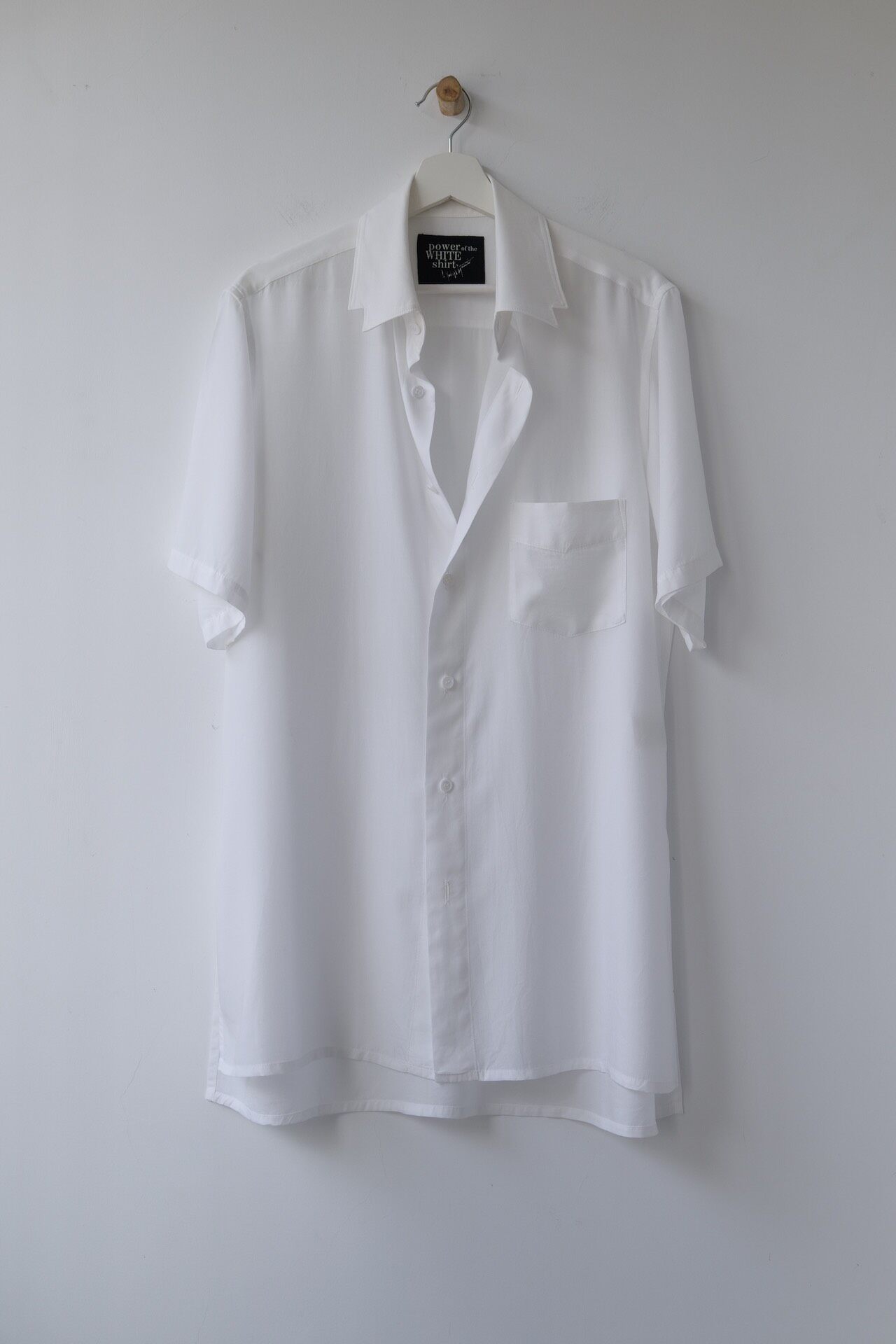 Yohji Yamamoto White Short Sleeve Shirt — detail