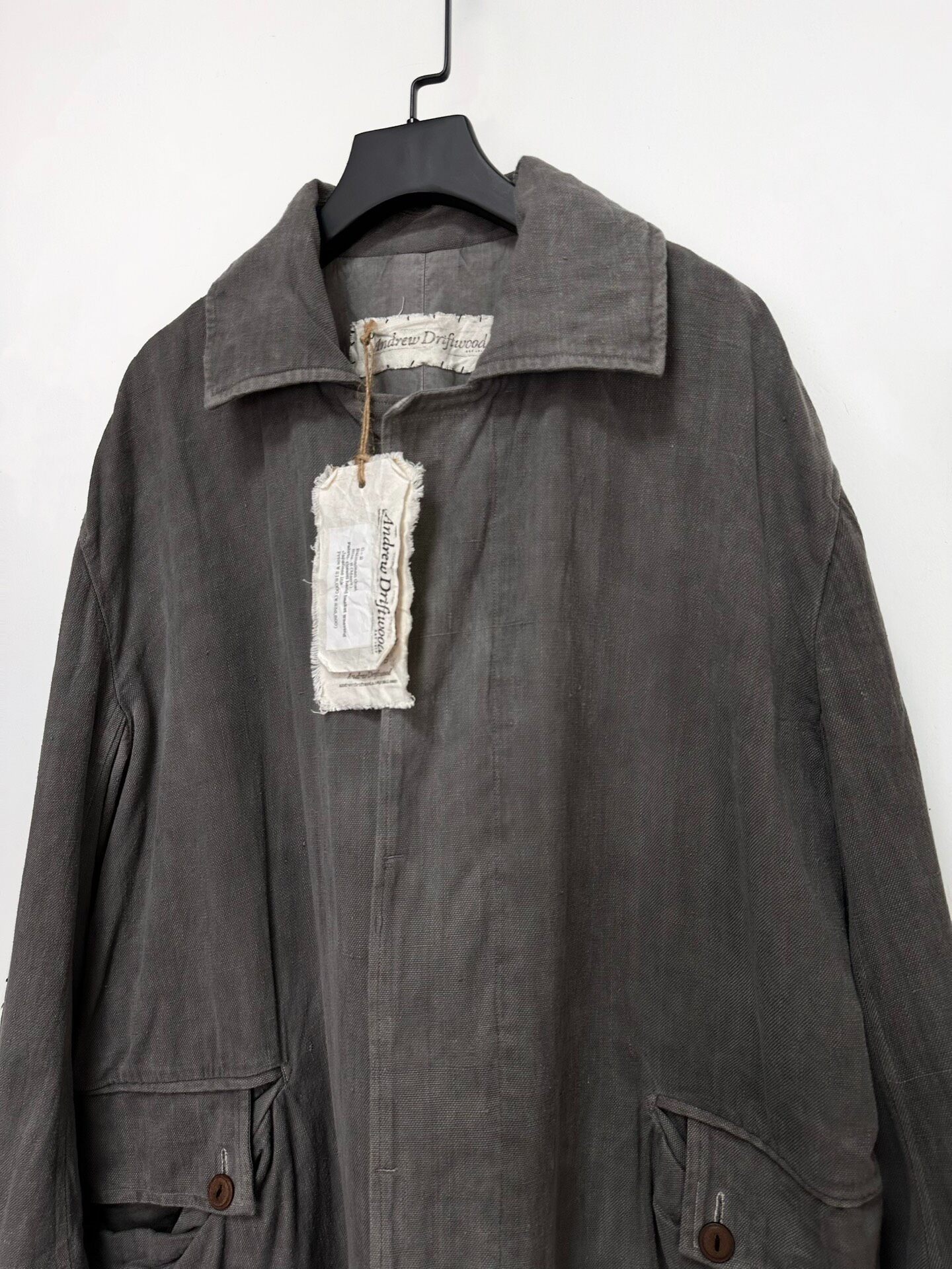 Andrew Driftwood Balmacaan Coat — back