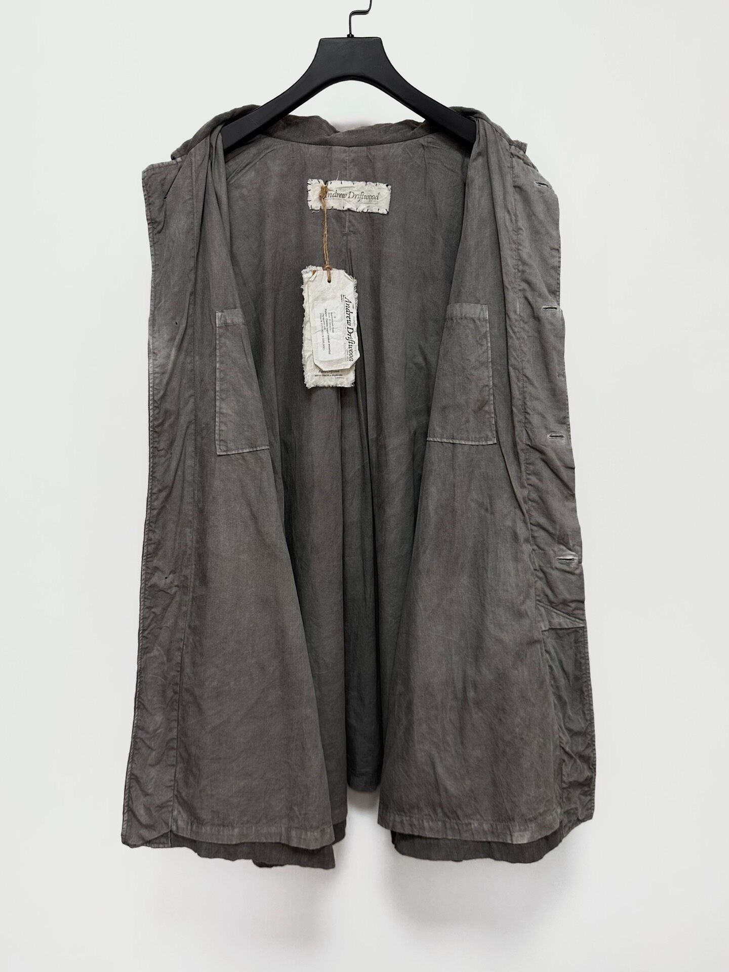 Andrew Driftwood Balmacaan Coat — detail