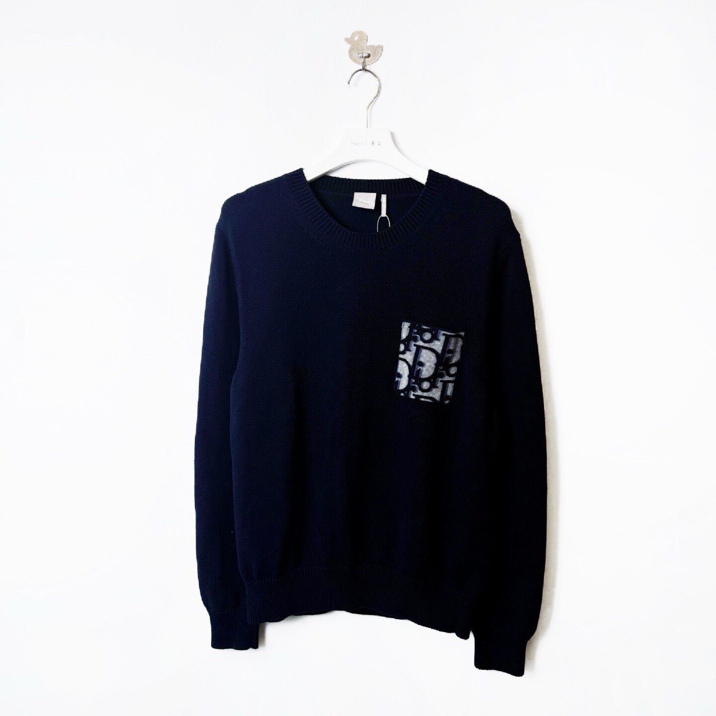 Dior Navy Crewneck Knit Sweater