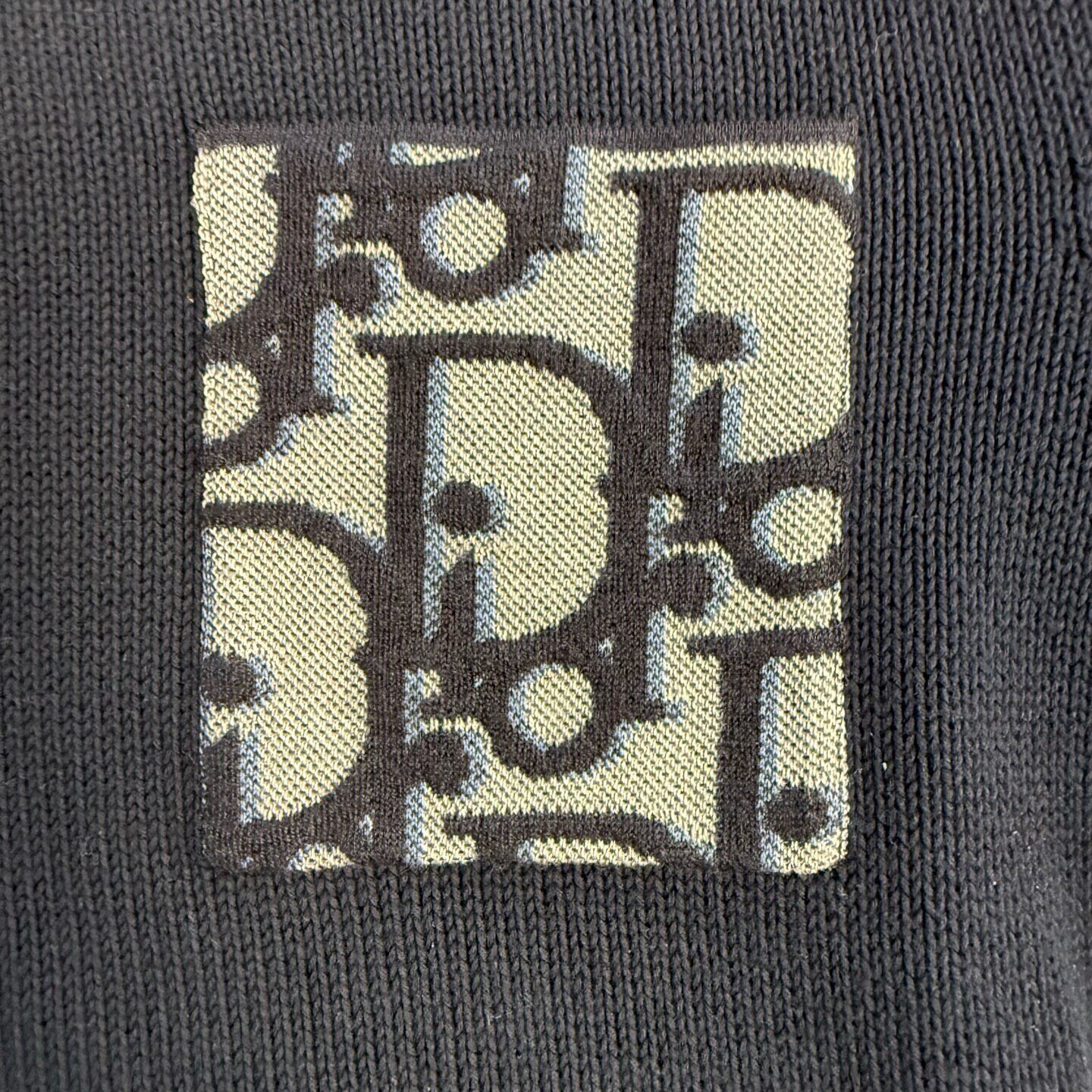 Dior Navy Crewneck Knit Sweater — back