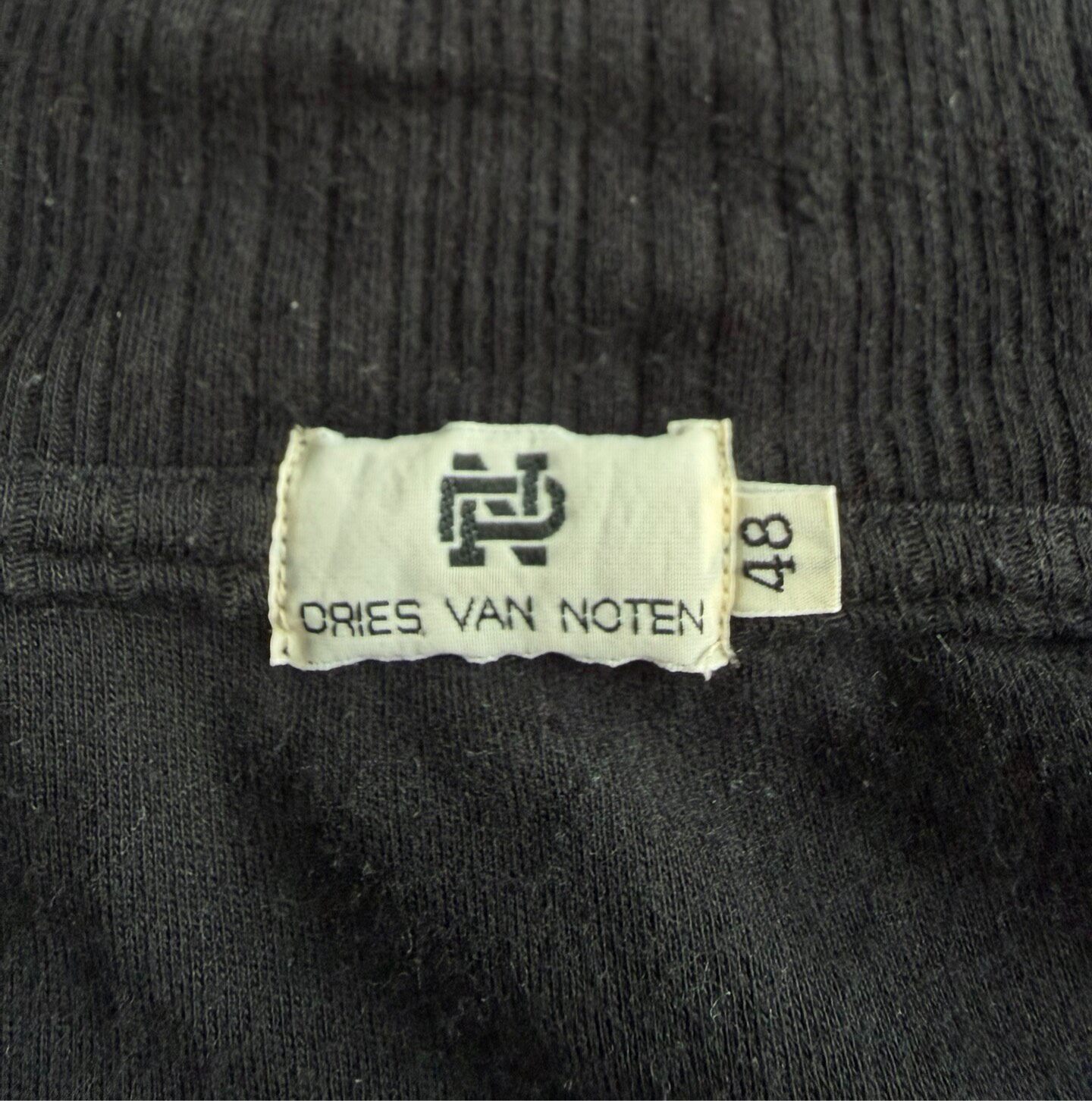 Dries Van Noten 90s Striped Shirt — label