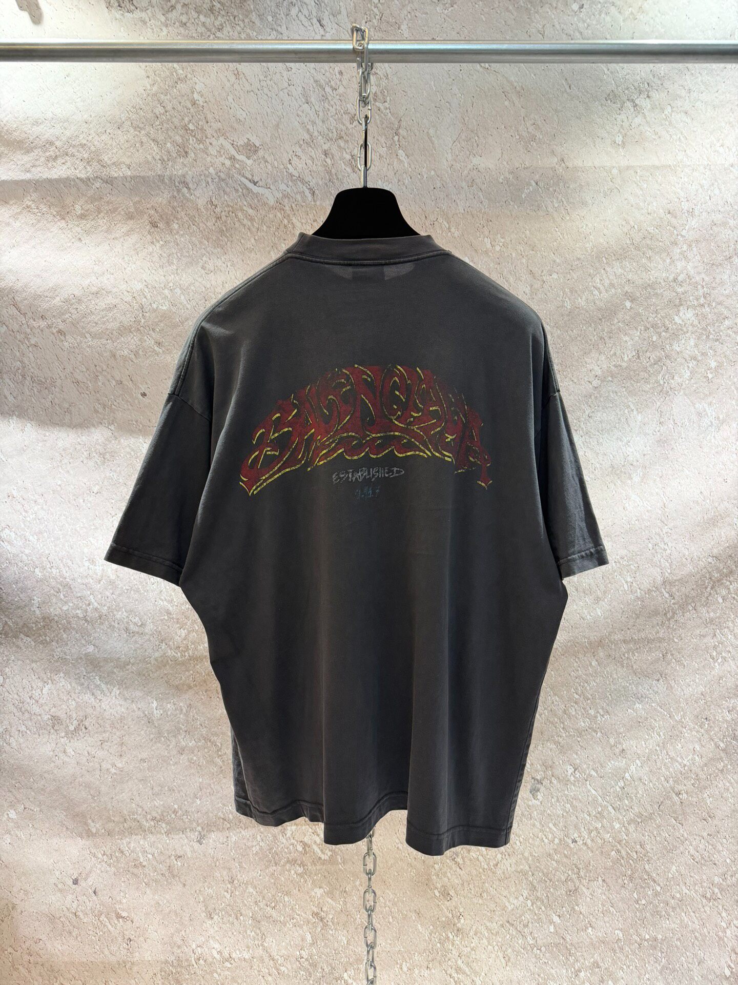 Balenciaga Flame Logo T-Shirt — detail