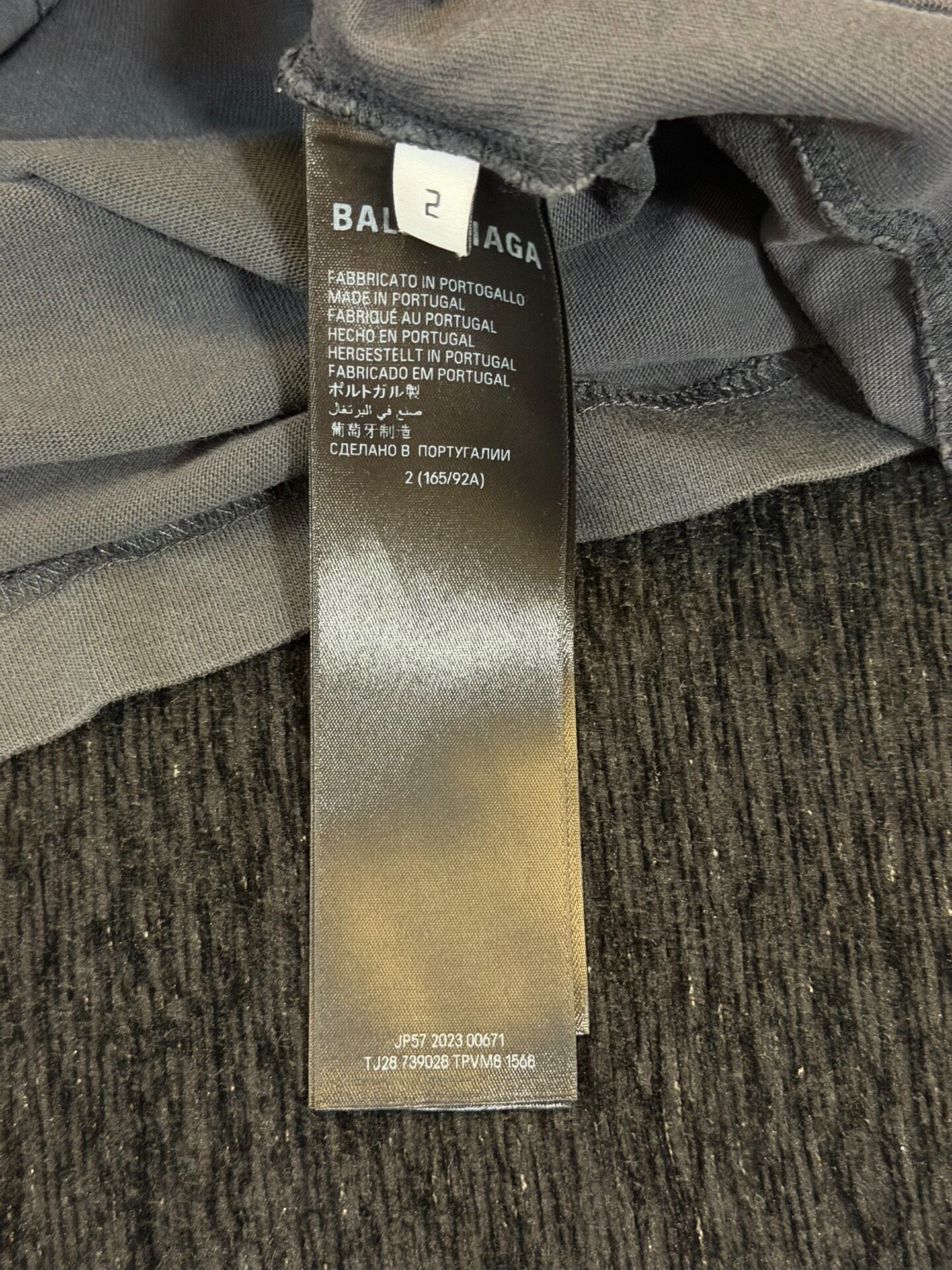 Balenciaga Flame Logo T-Shirt — label