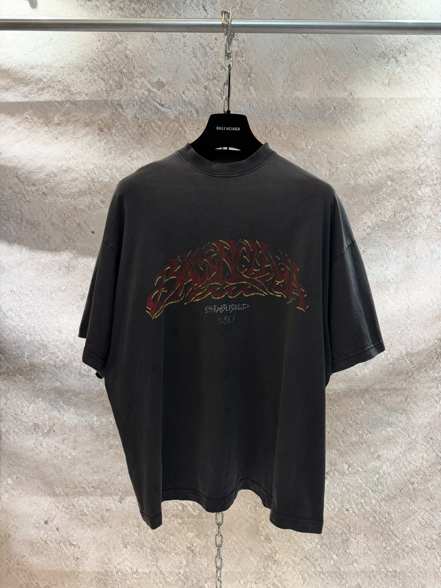 Balenciaga Flame Logo T-Shirt
