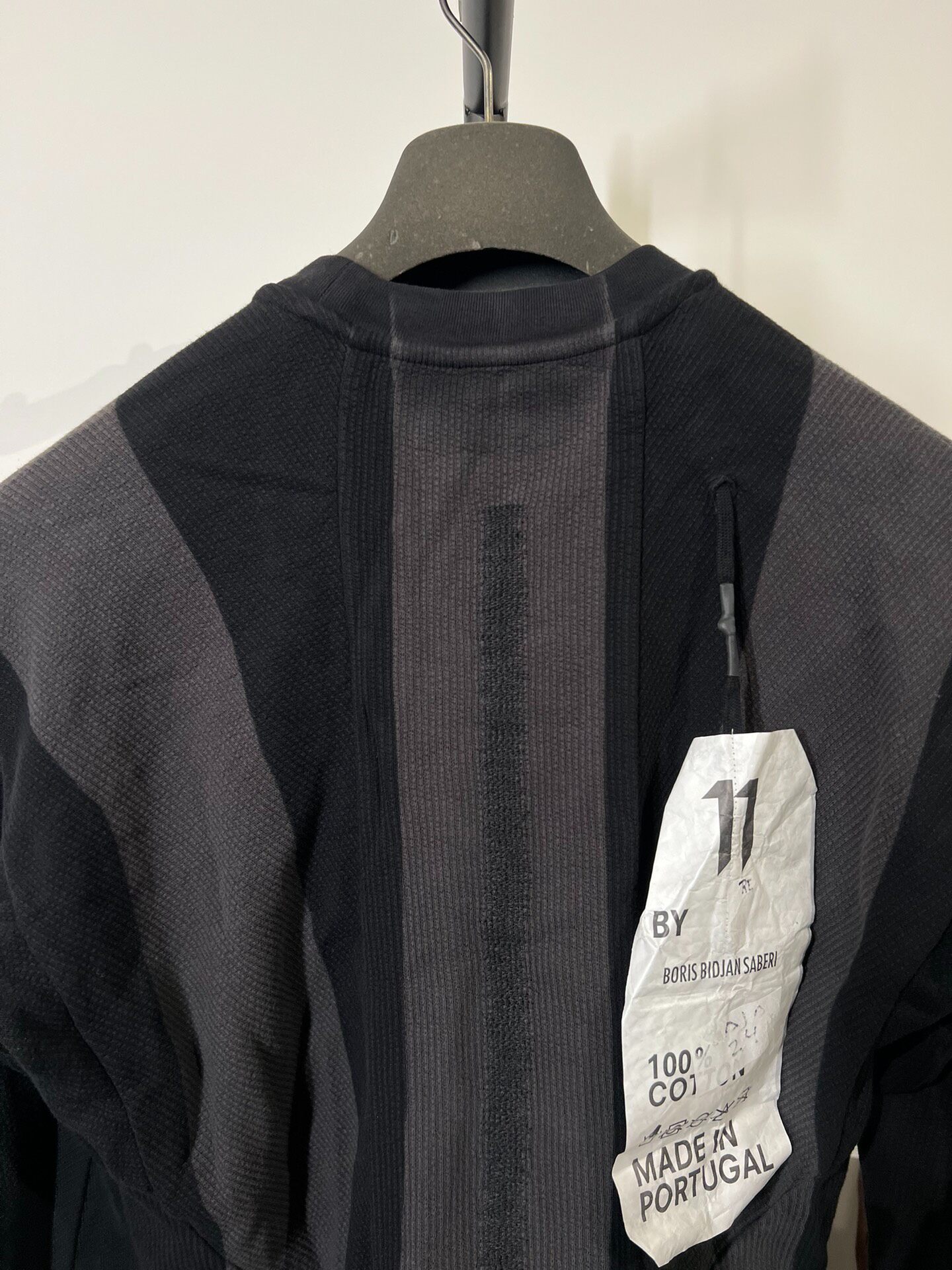 Boris Bidjan Saberi CR1 Striped Sweatshirt — back