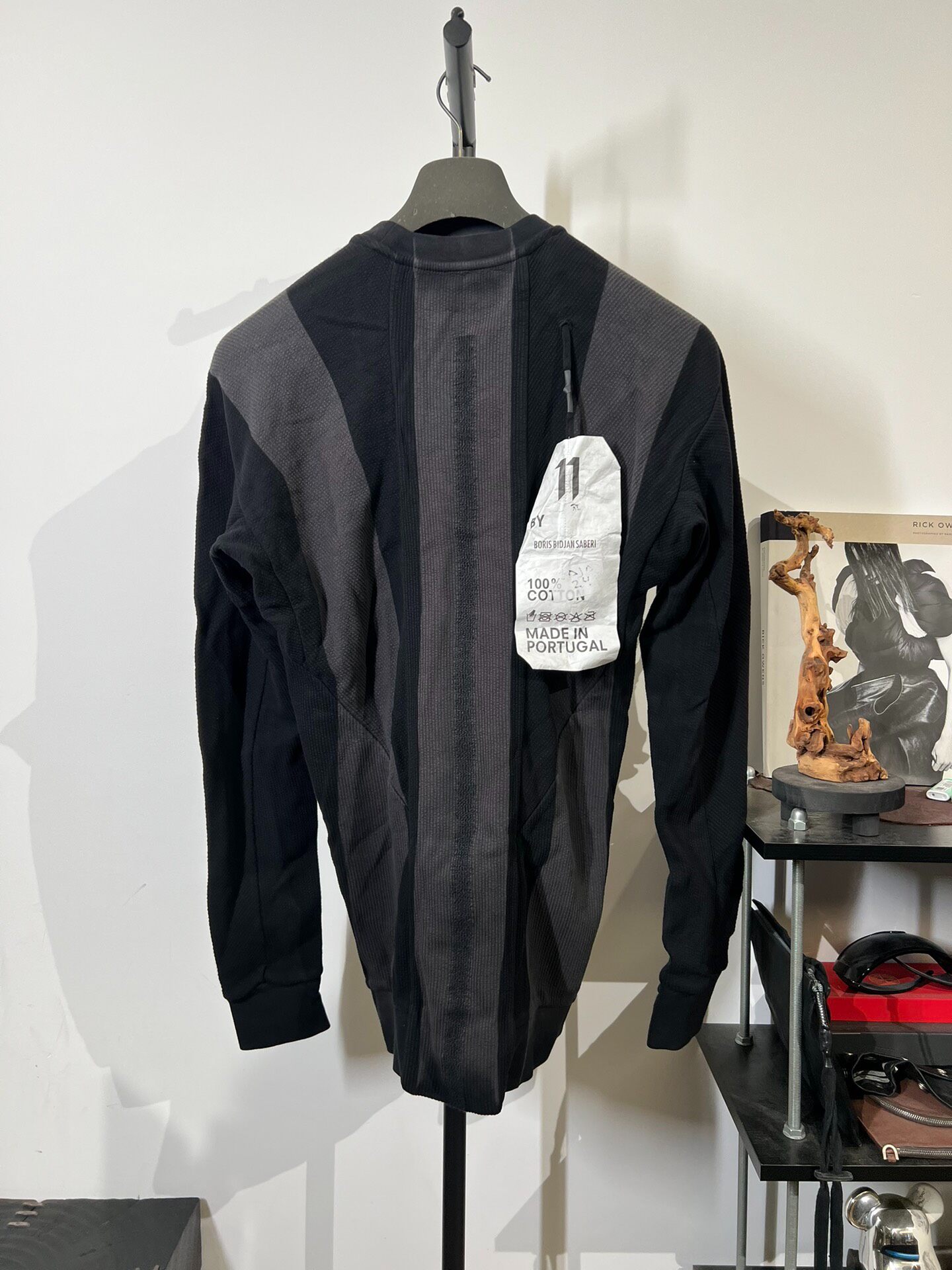 Boris Bidjan Saberi CR1 Striped Sweatshirt — front