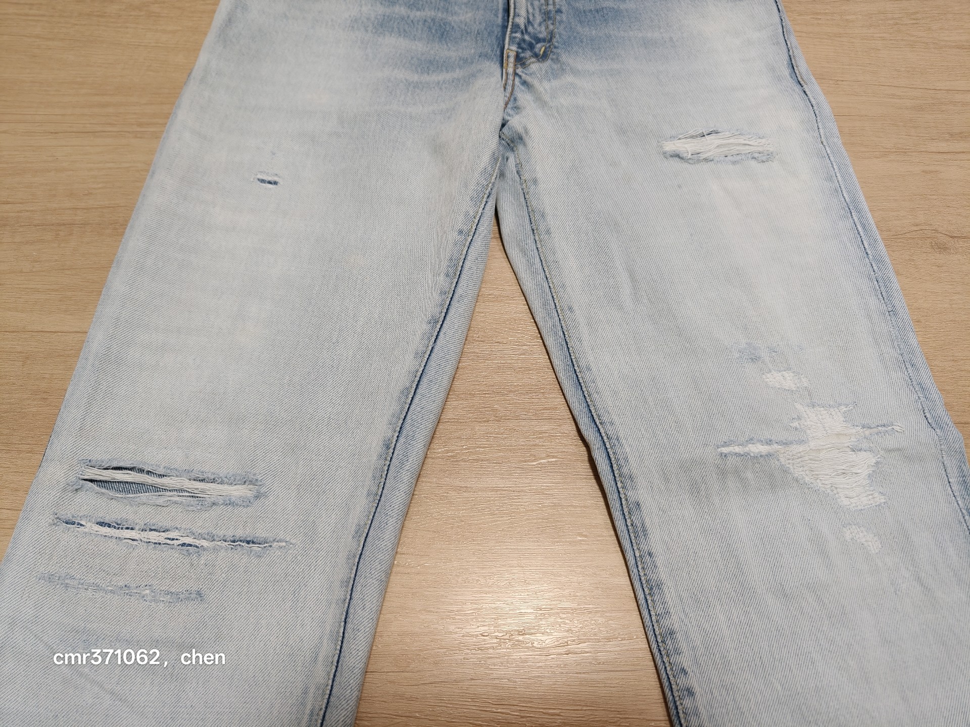 Visvim 19ss Distressed Denim Jeans — back