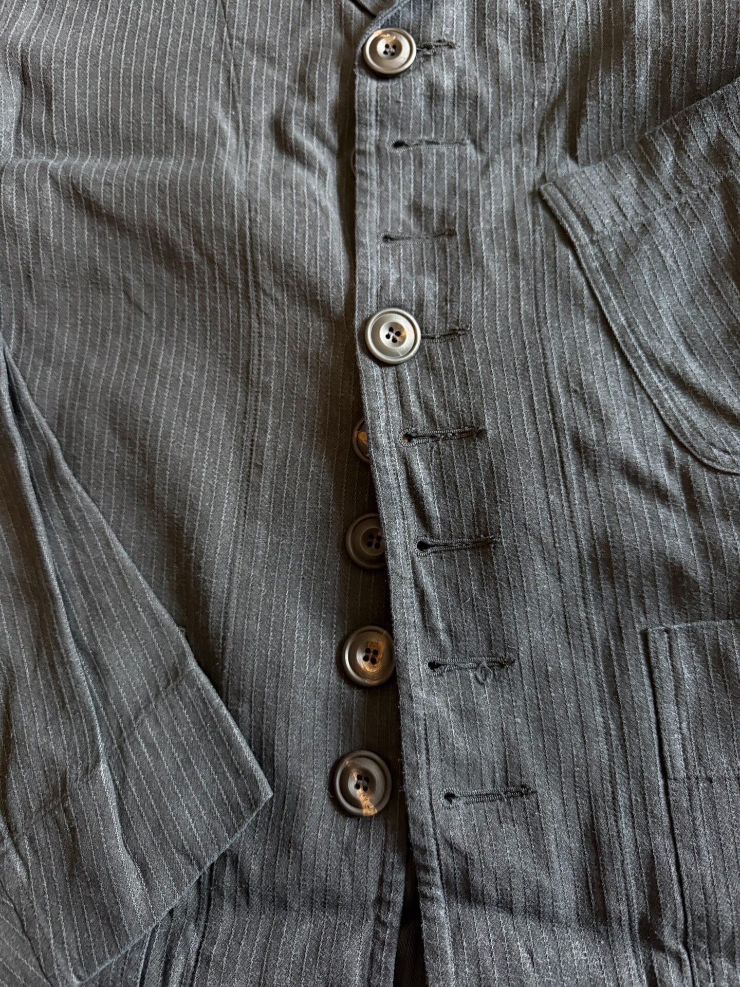 John Alexander Skelton Striped Long Jacket — front