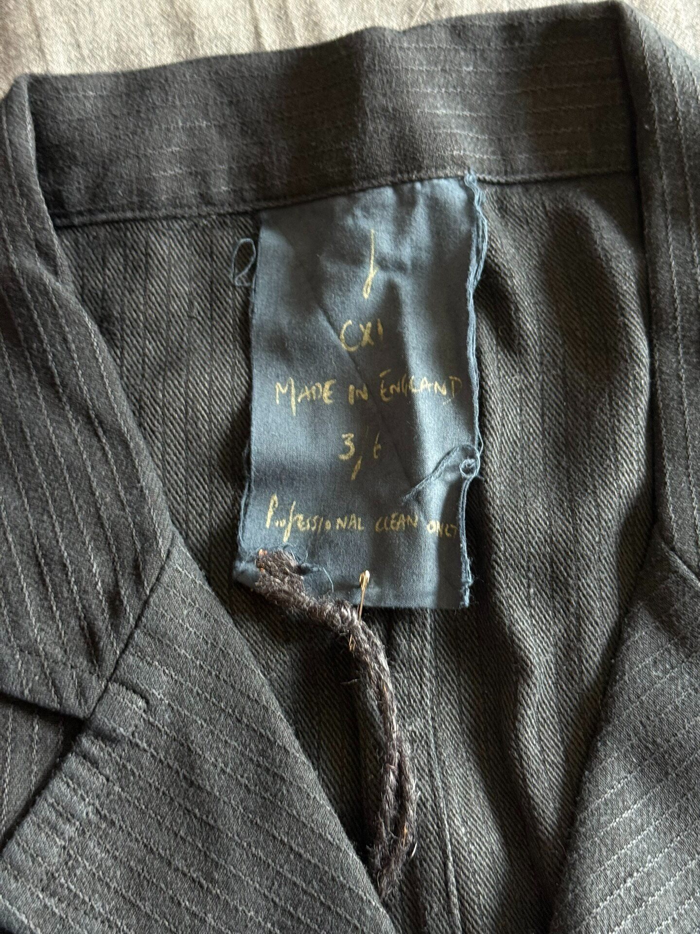John Alexander Skelton Striped Long Jacket — back