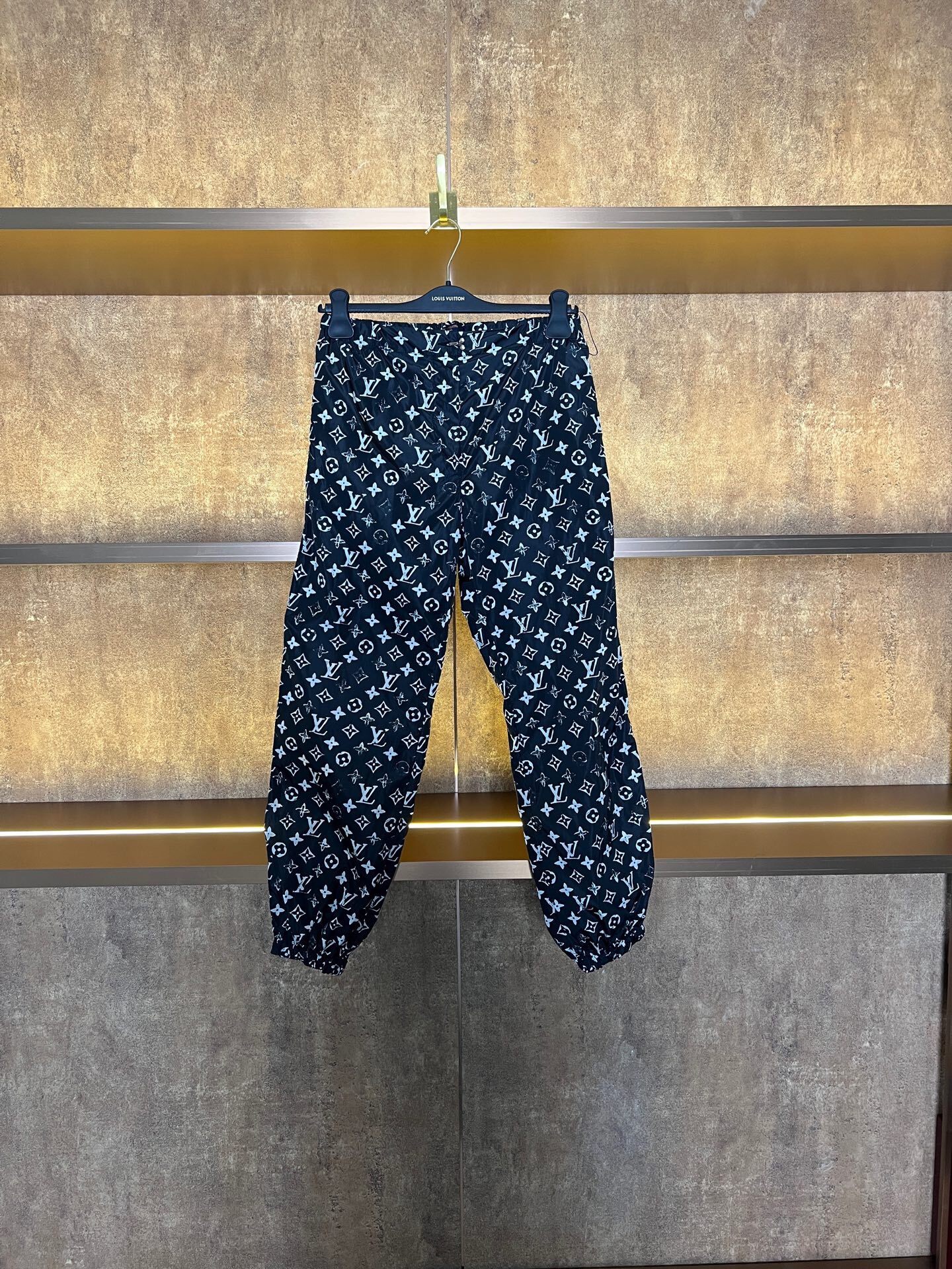 Louis Vuitton Black Monogram Jogger Pants