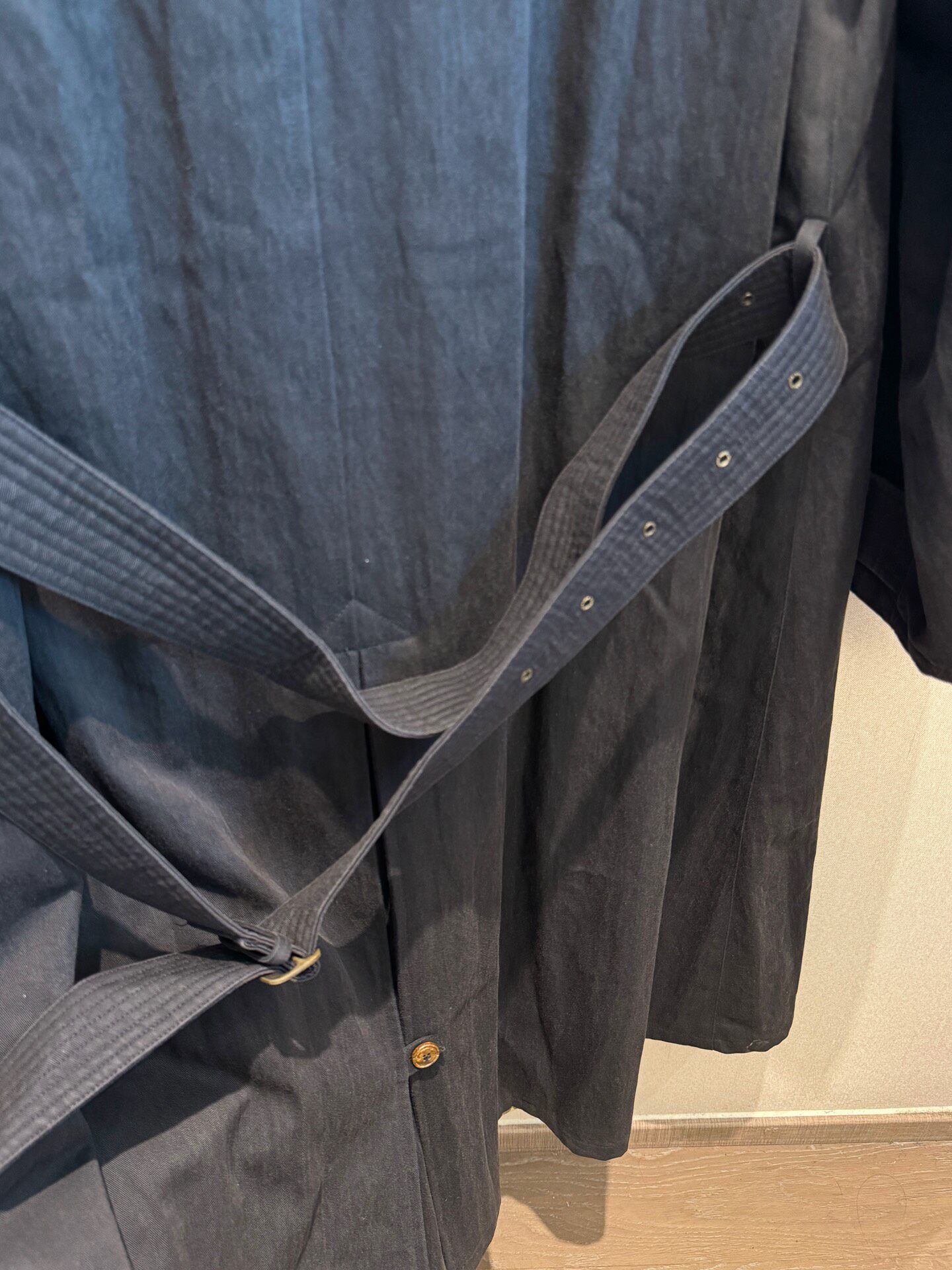 Giorgio Armani 90s Trench Coat — label