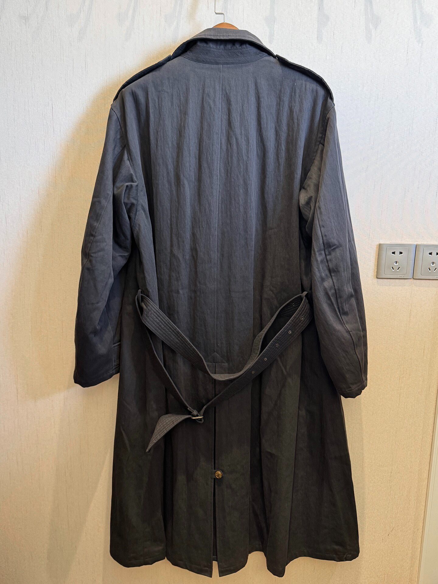 Giorgio Armani 90s Trench Coat — back