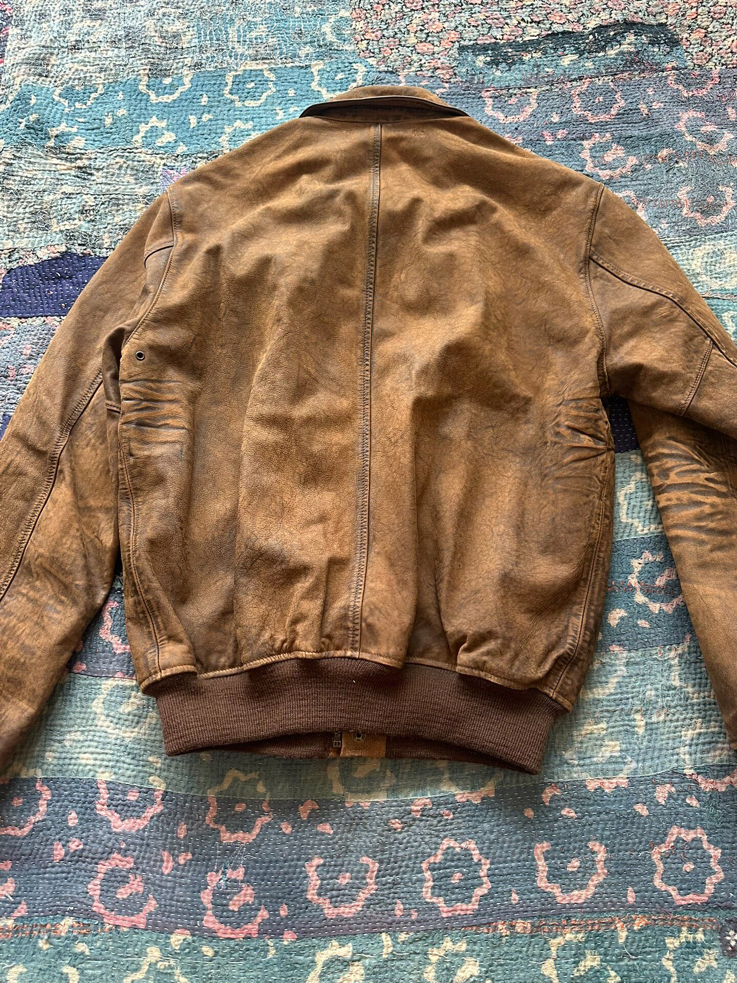 Polo Ralph Lauren Distressed Brown A2 Jacket — front