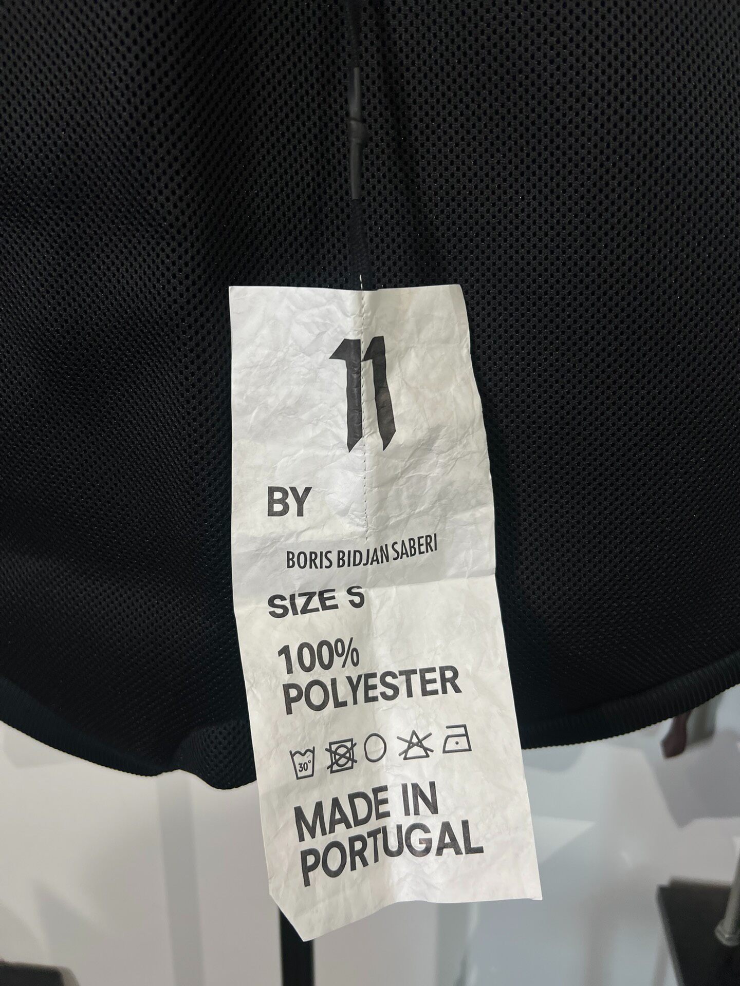 Boris Bidjan Saberi Mesh Drop-Crotch Shorts — back