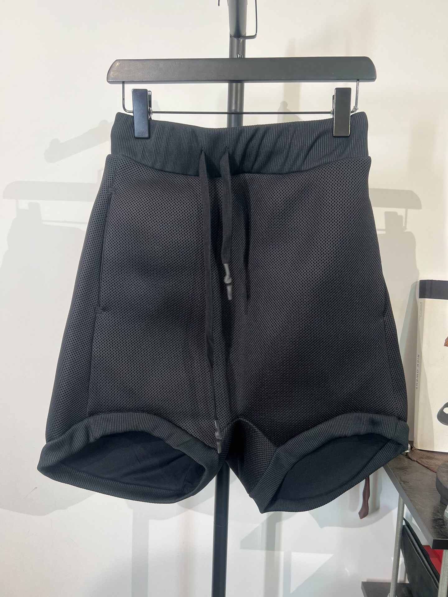 Boris Bidjan Saberi Mesh Drop-Crotch Shorts — front