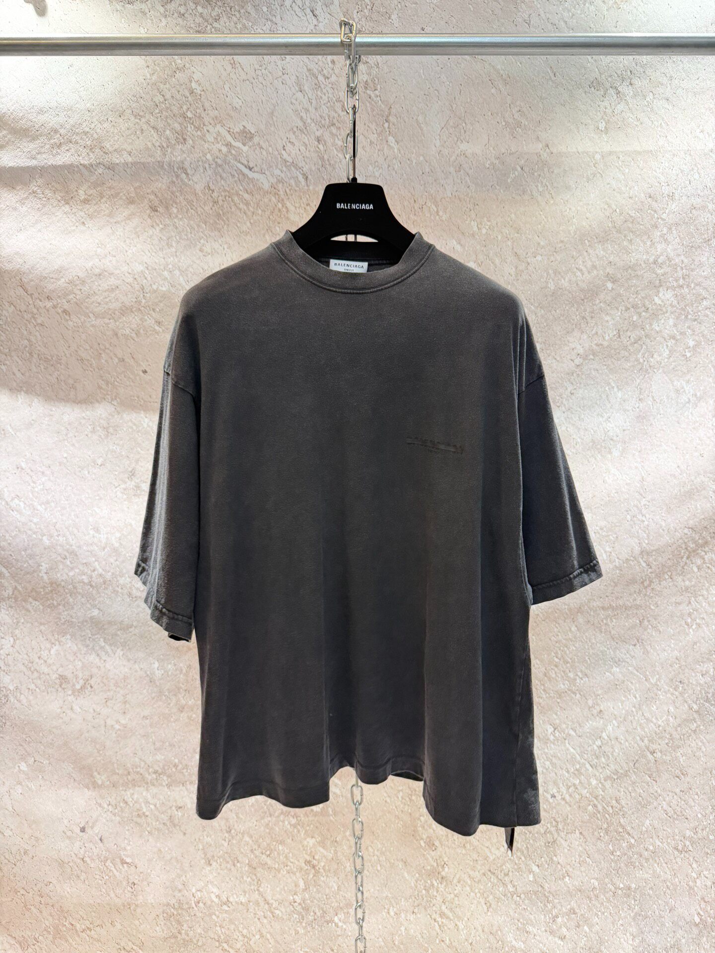 Balenciaga Washed Short-Sleeve Tee