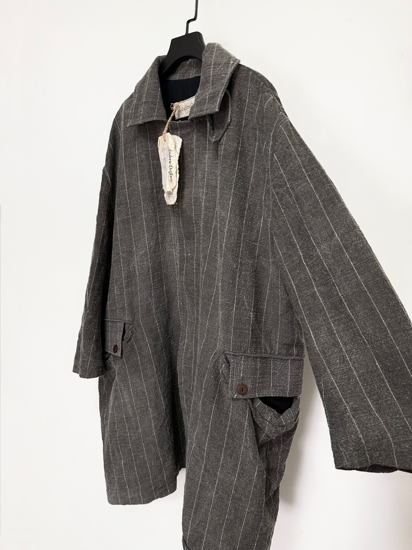 Andrew Driftwood C-2 Balmacean Coat — detail
