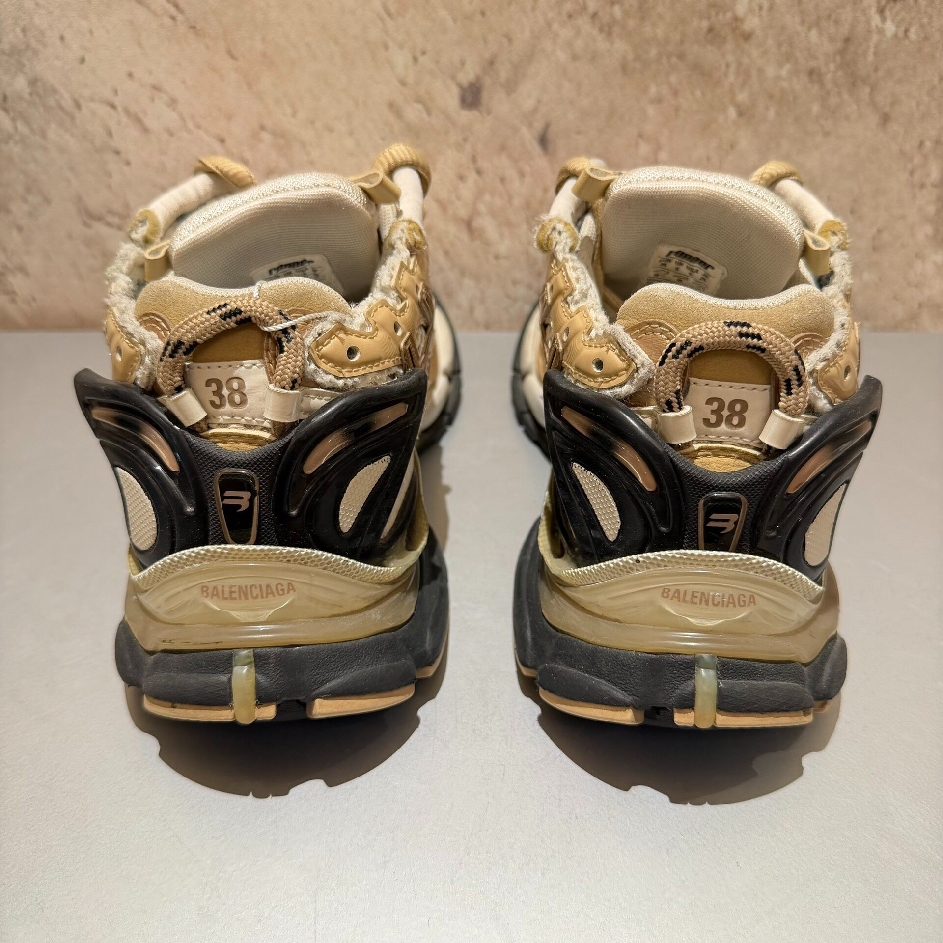 Balenciaga Runner Sneakers Size 38 — label