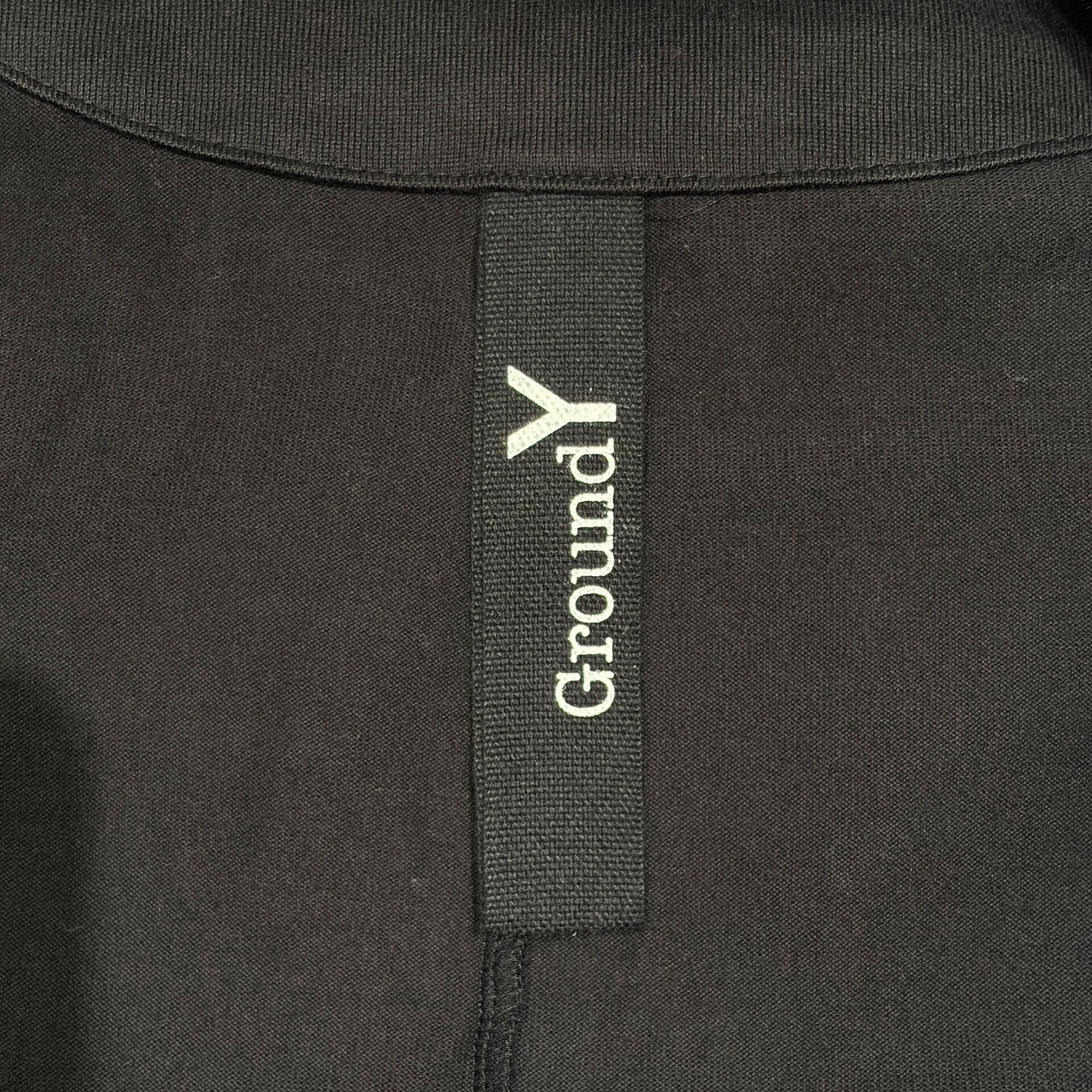 Yohji Yamamoto Ground Y 20SS Uncollared Coat — label