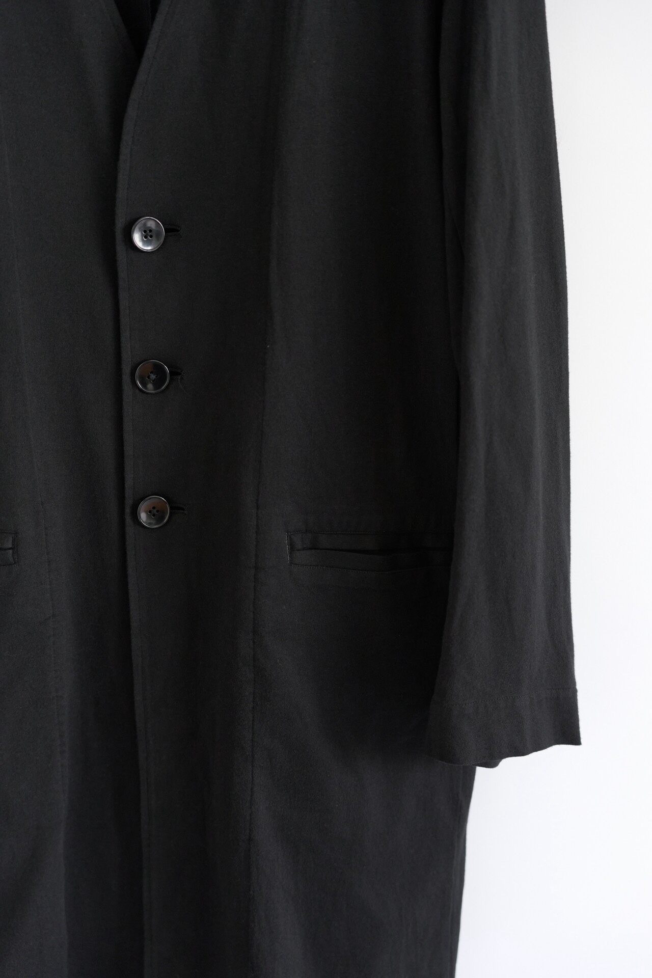 Yohji Yamamoto Ground Y 20SS Uncollared Coat — back
