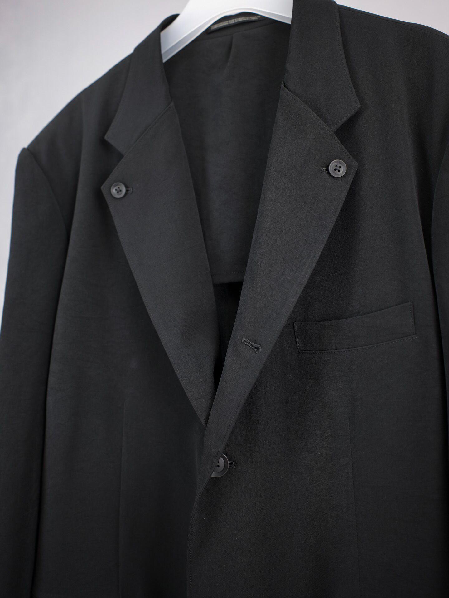Yohji Yamamoto 24SS Double Lapel Blazer — label