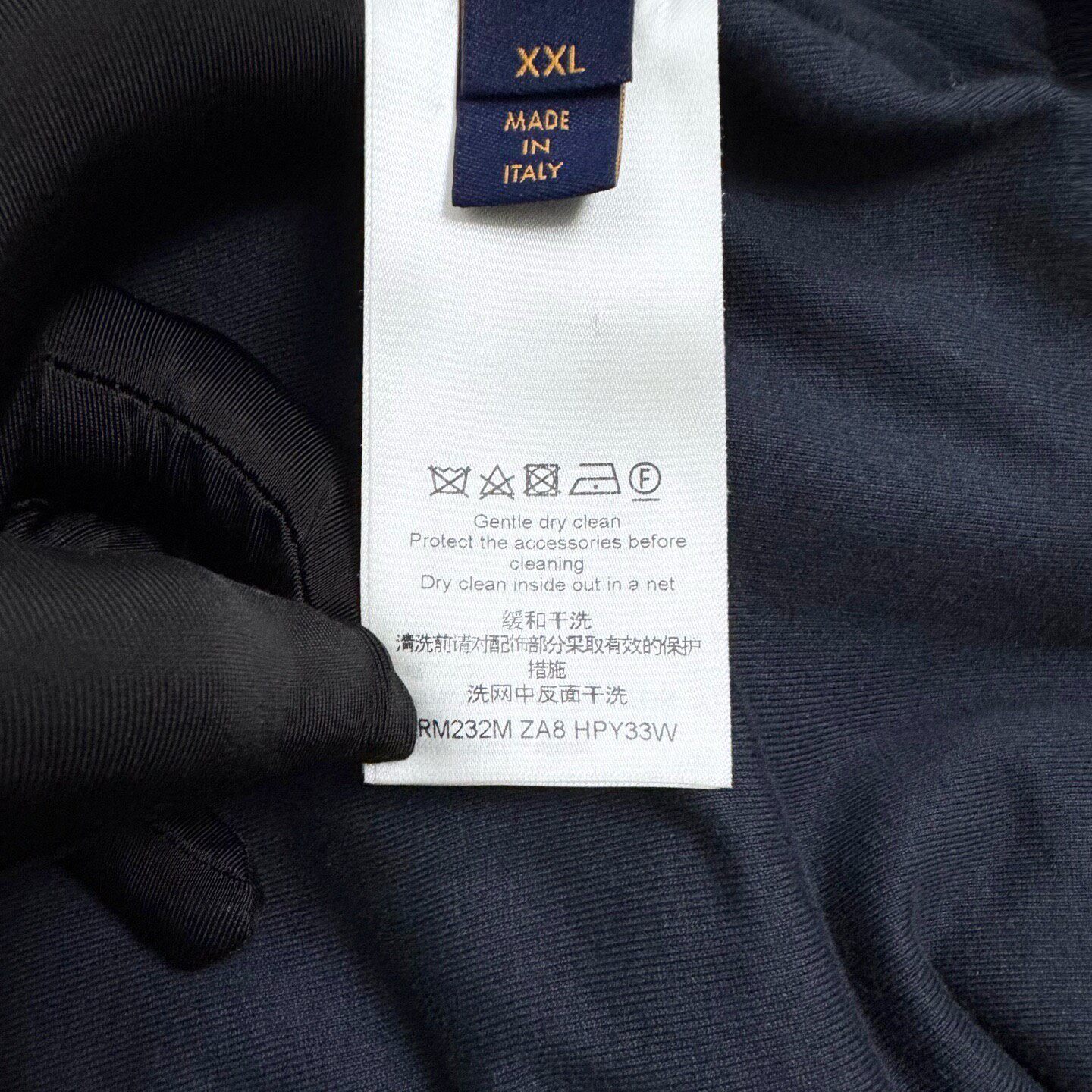 Louis Vuitton Navy Monogram Zip Jacket — back