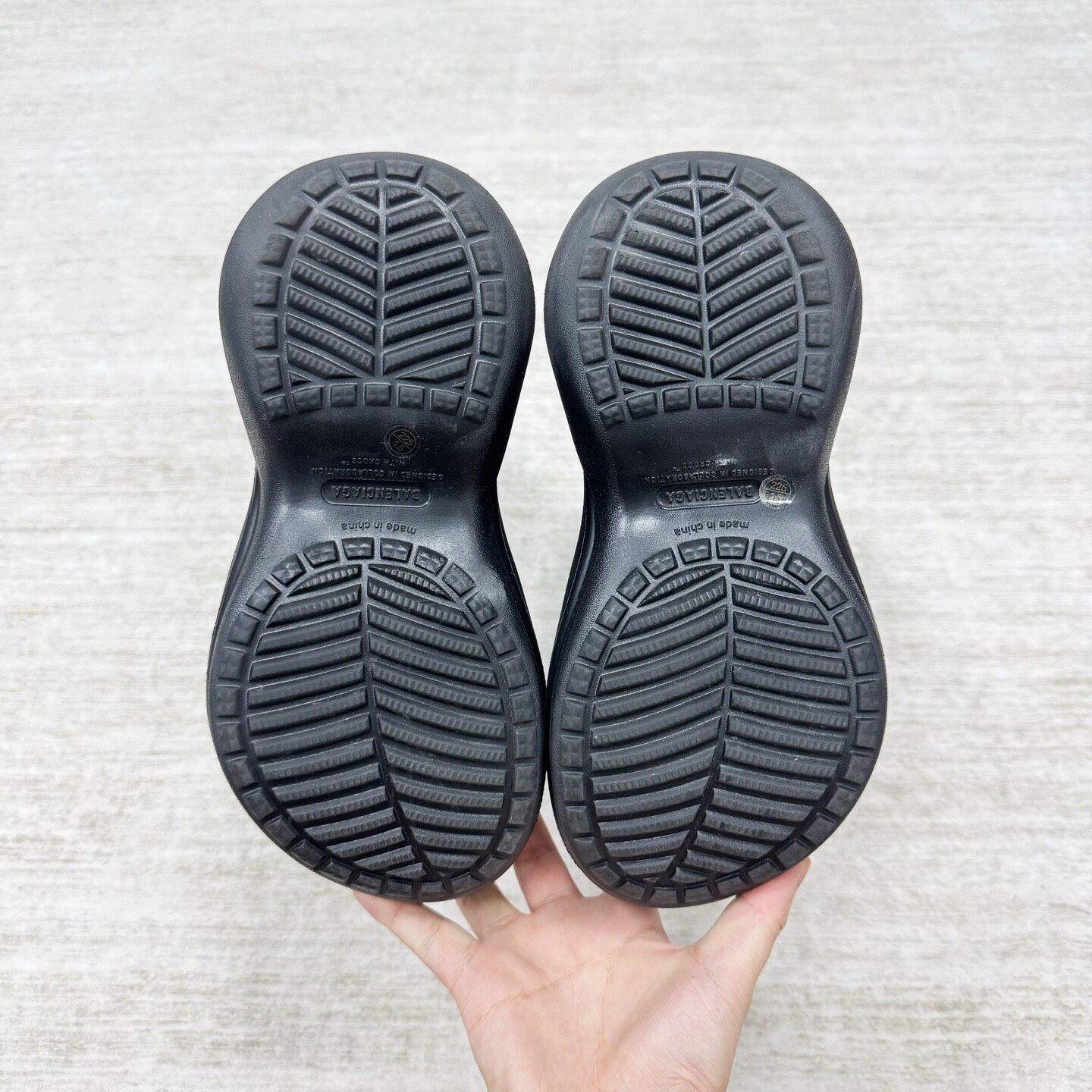 Balenciaga x Crocs Tall Boots — label
