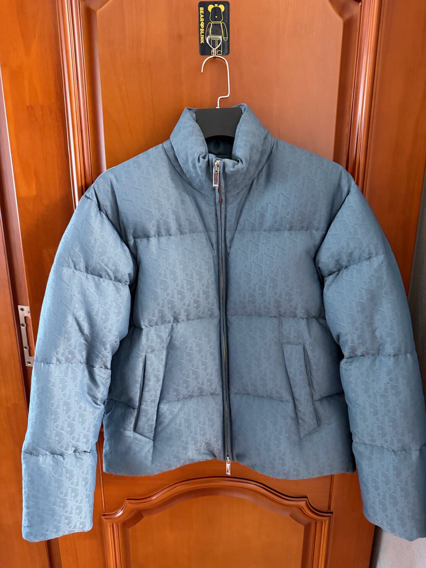 Dior Haze Blue Monogram Puffer Jacket